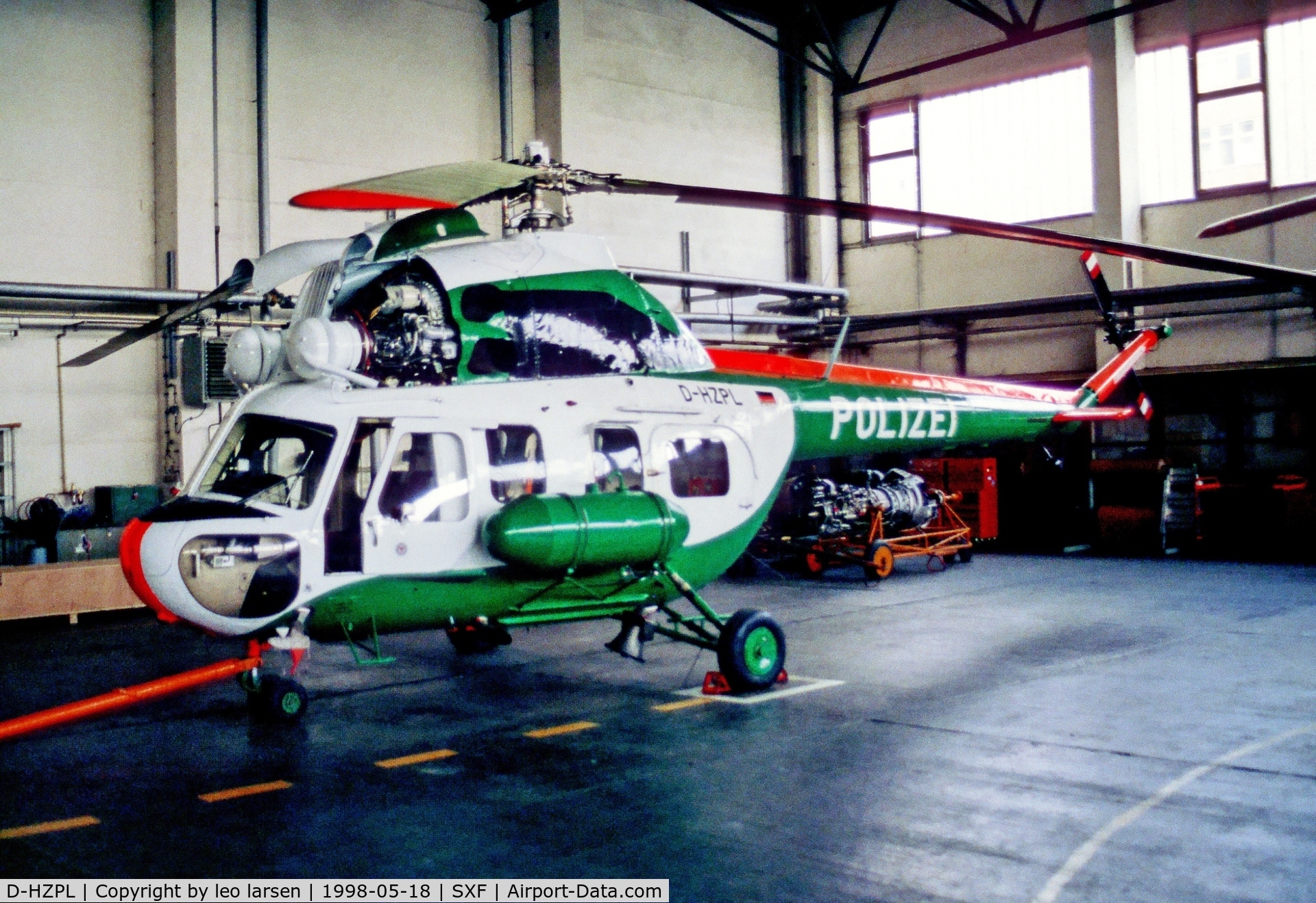 D-HZPL, Mil Mi-2 C/N 569342085, Berlin Air Show 18.5.1998
