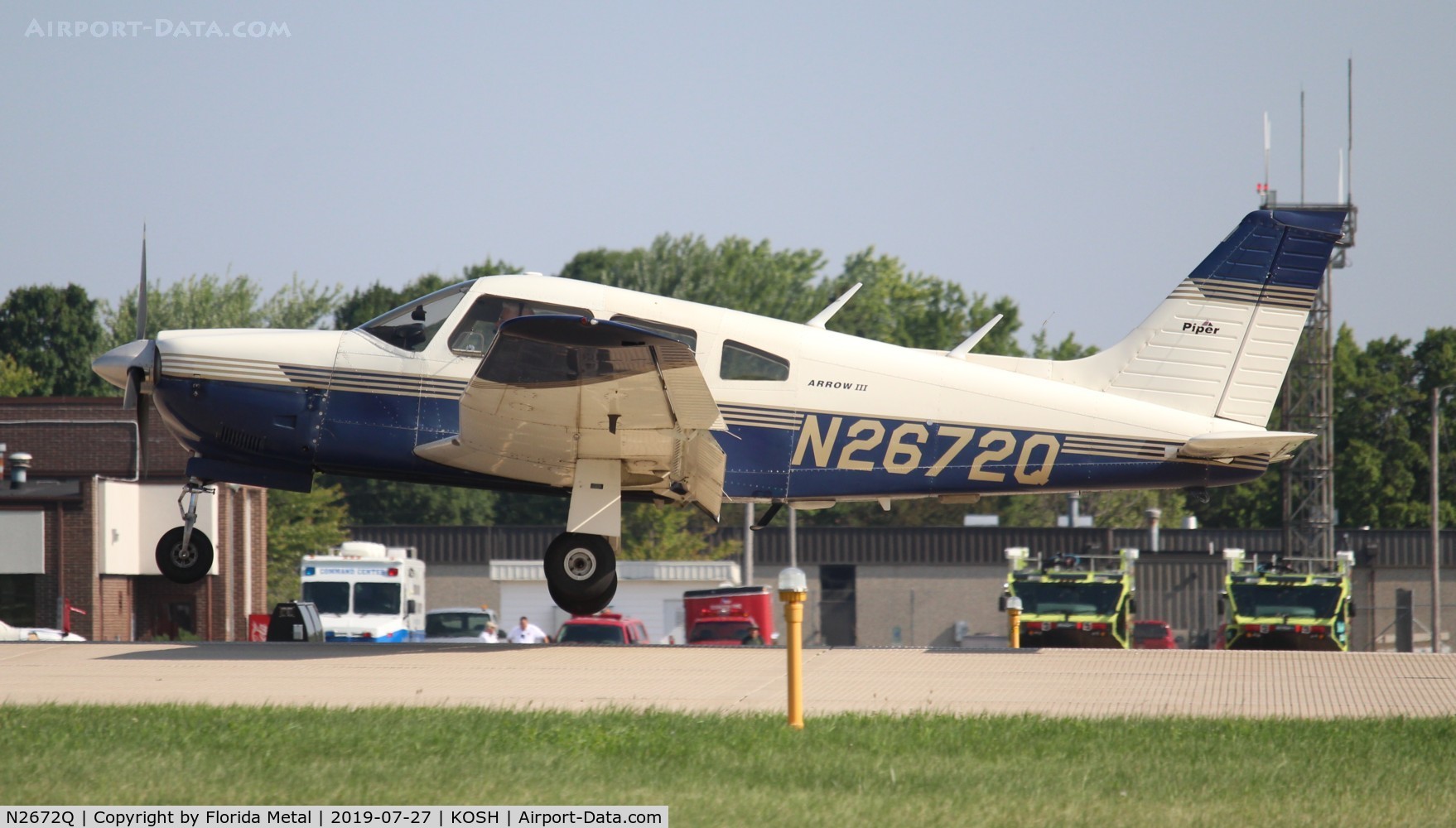 N2672Q, 1977 Piper PA-28R-201 Cherokee Arrow III C/N 28R-7737040, EAA OSH 2019