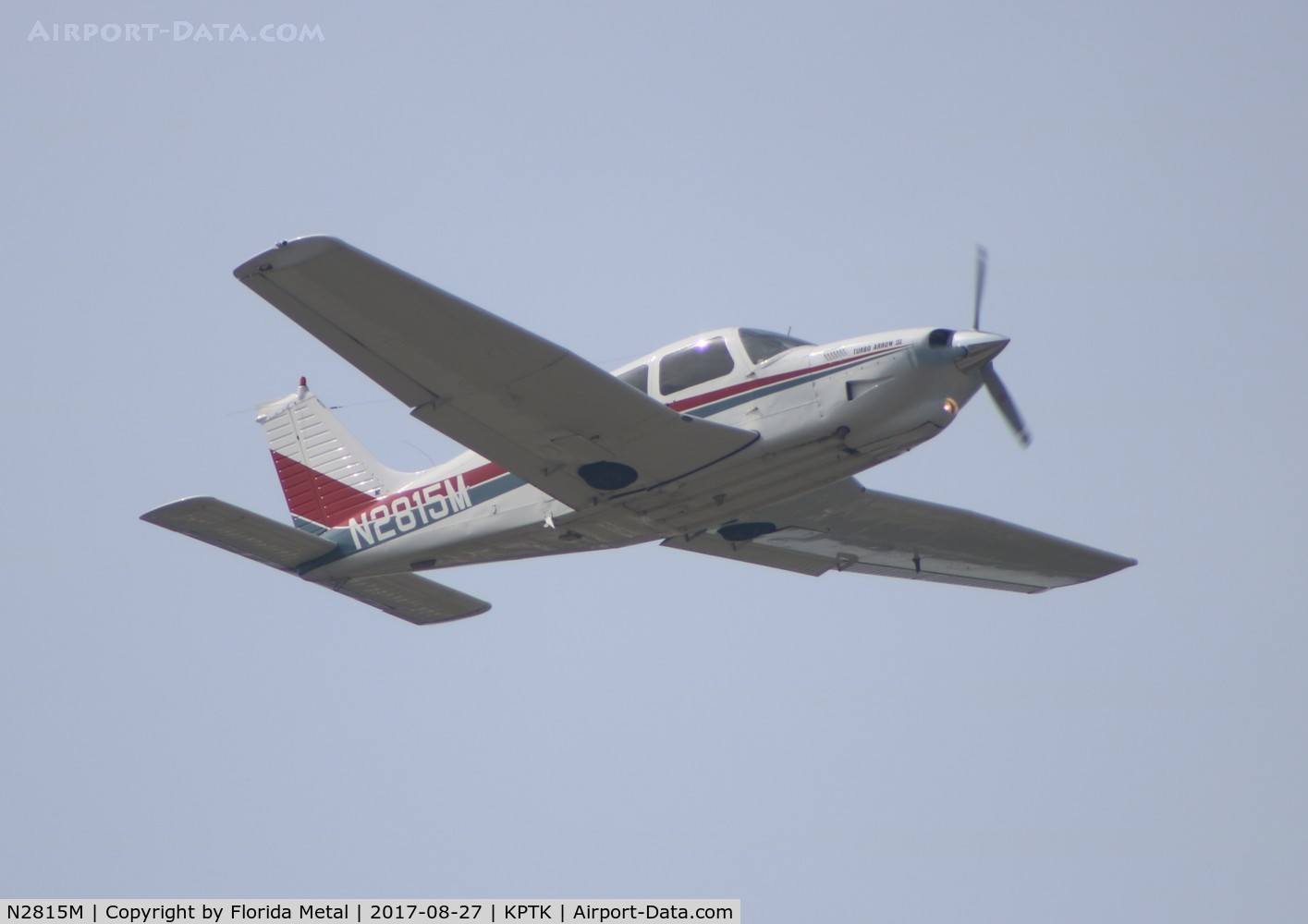 N2815M, 1977 Piper PA-28R-201T Cherokee Arrow III C/N 28R-7803147, PTK 2017