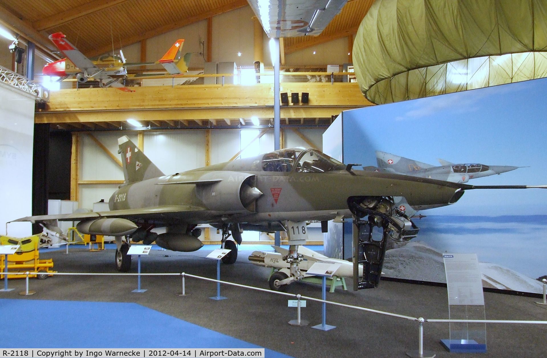R-2118, Dassault Mirage IIIRS C/N 17-26-150/1038, Dassault Mirage III RS at the Flieger-Flab-Museum, Dübendorf