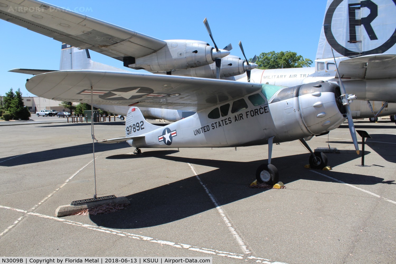 N3009B, Cessna 195 C/N 7892, Travis AFB Museum 2018