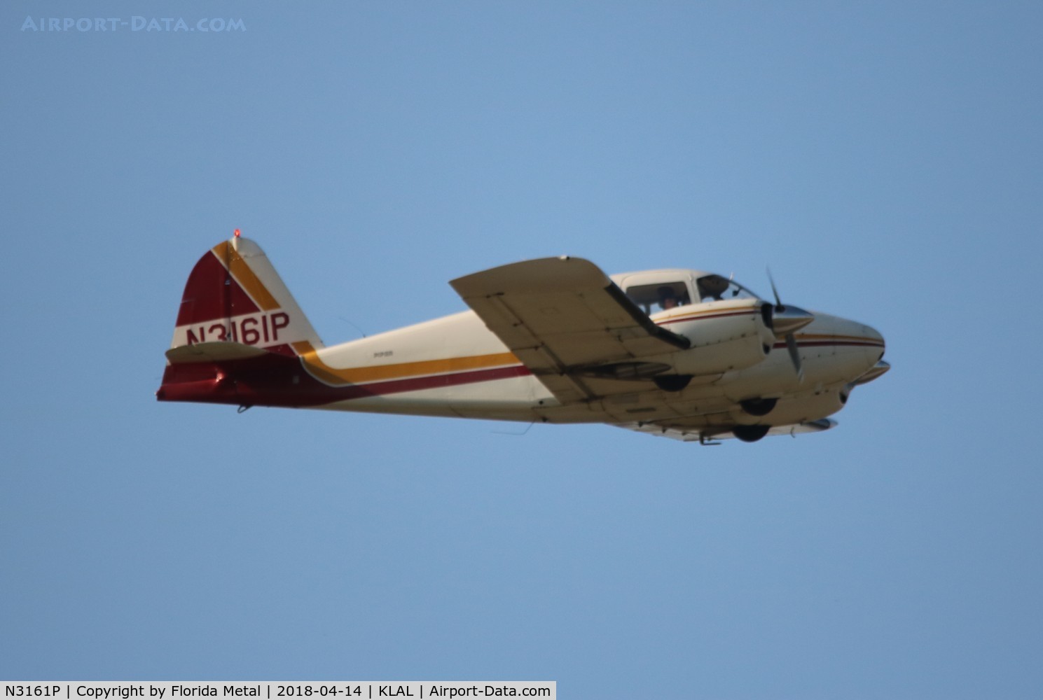 N3161P, 1957 Piper PA-23 C/N 23-1093, SNF LAL 2018