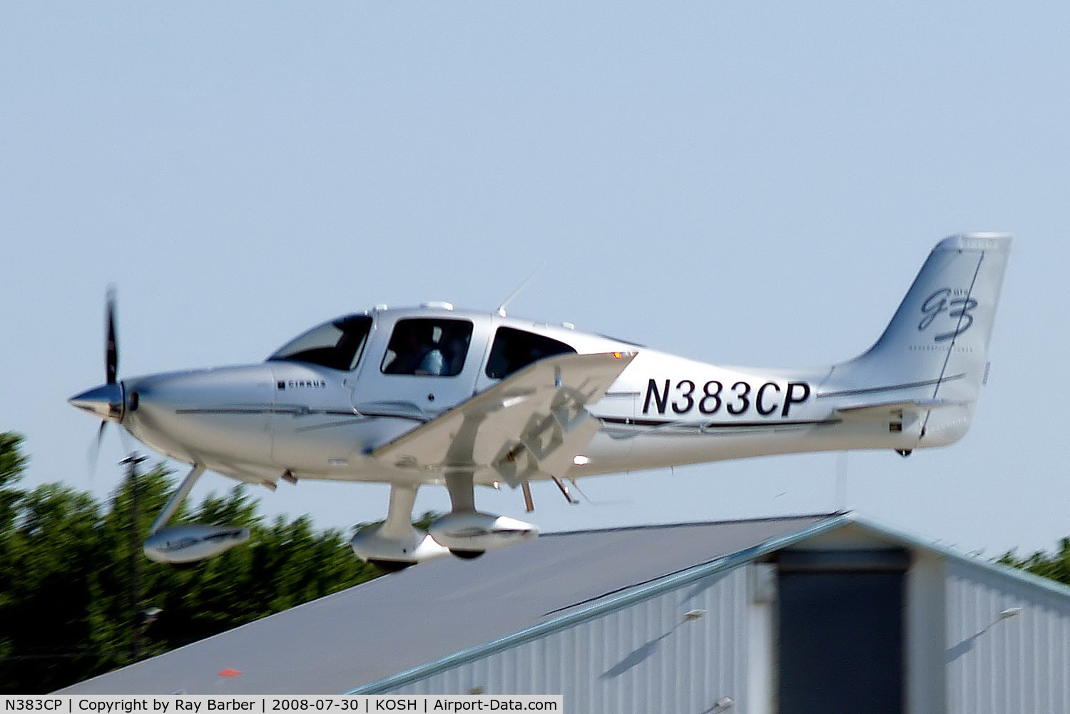 N383CP, 2008 Cirrus SR22 G3 GTS C/N 3067, N383CP   Cirrus Design SR-22 G3 GTS [3067] Oshkosh-Wittman Regional~N 30/07/2008