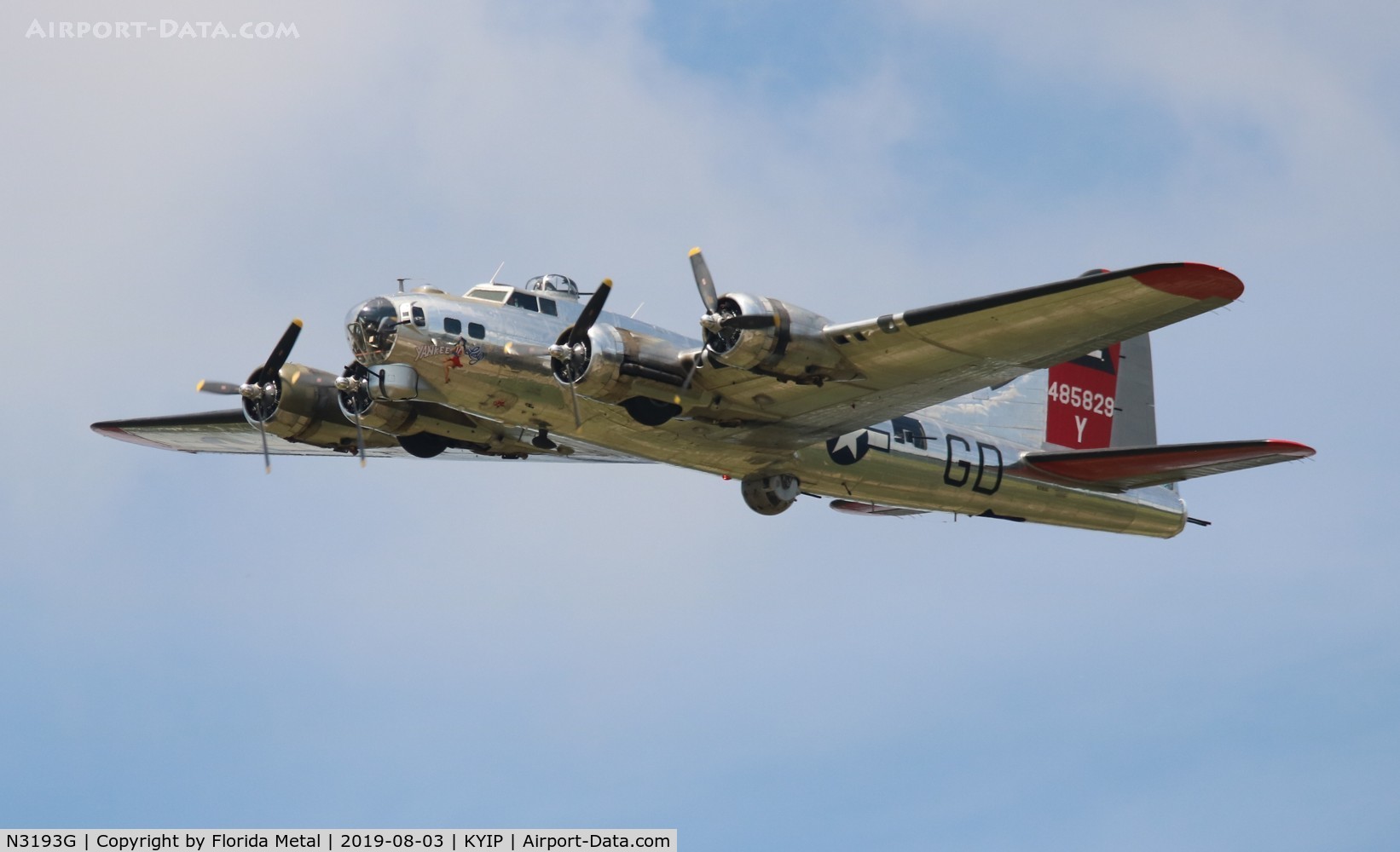 N3193G, 1944 Boeing B-17G Flying Fortress C/N 77255, TOM YIP 2019