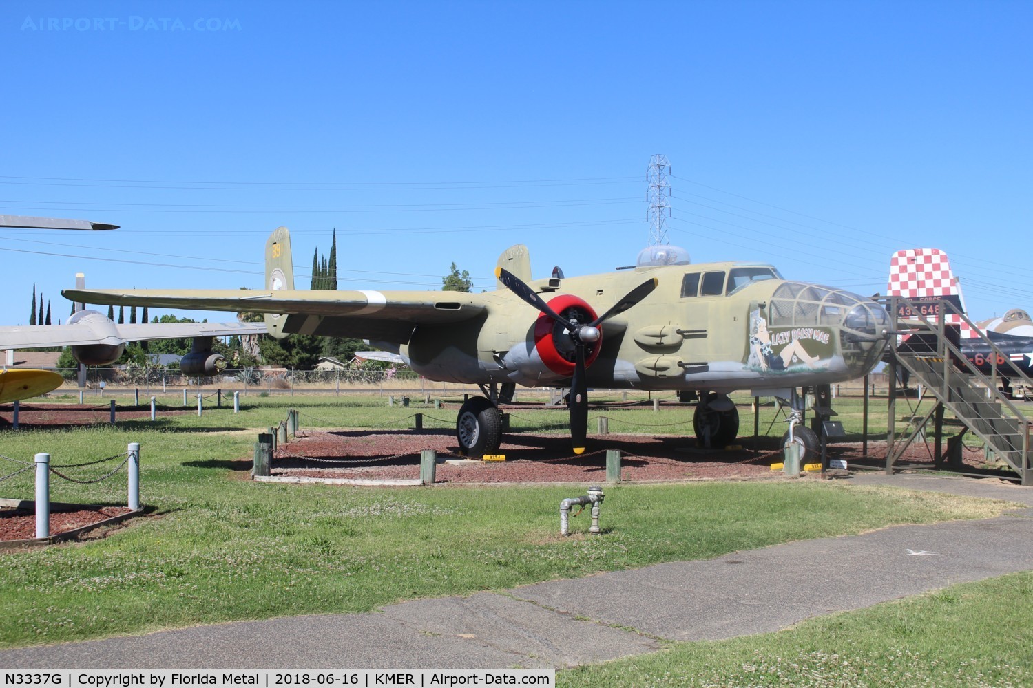 N3337G, 1944 North American B-25J Mitchell C/N 108-47645, Castle AFB Museum 2018
