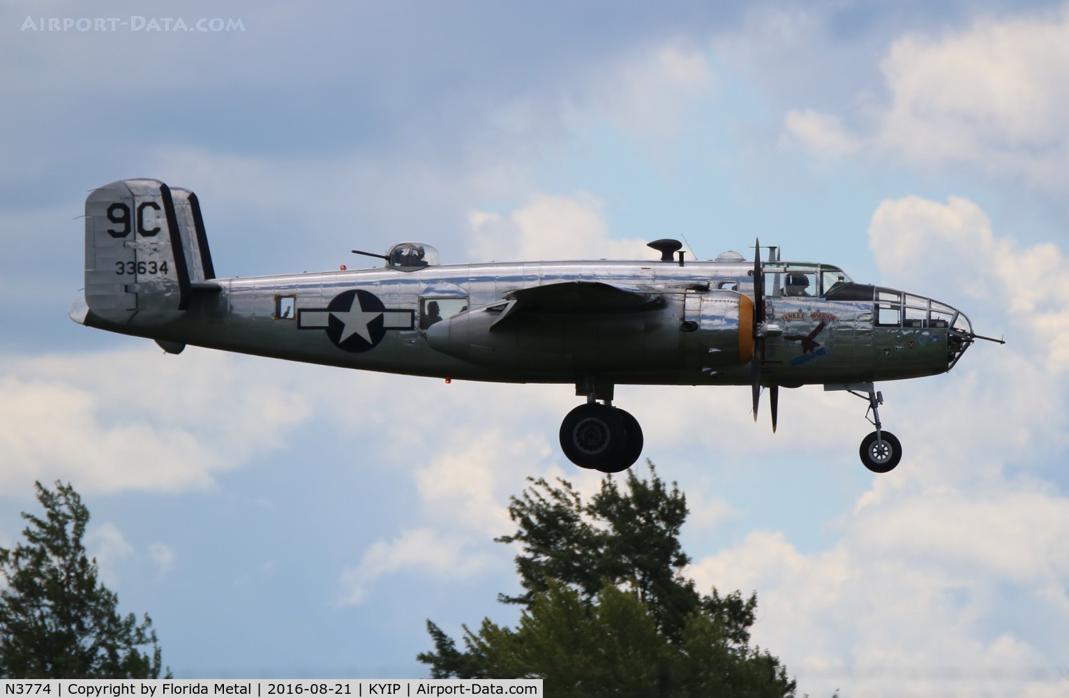 N3774, 1943 North American B-25D Mitchell C/N 100-23960, TOM YIP 2016