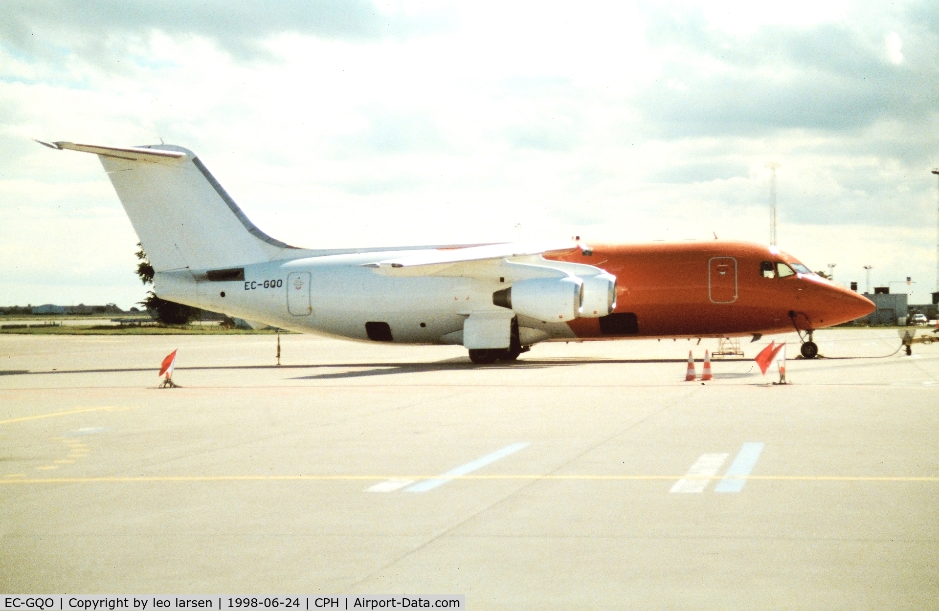 EC-GQO, 1987 British Aerospace BAe.146-200QT Quiet Trader C/N E2086, Copenhagen 24.6.1998