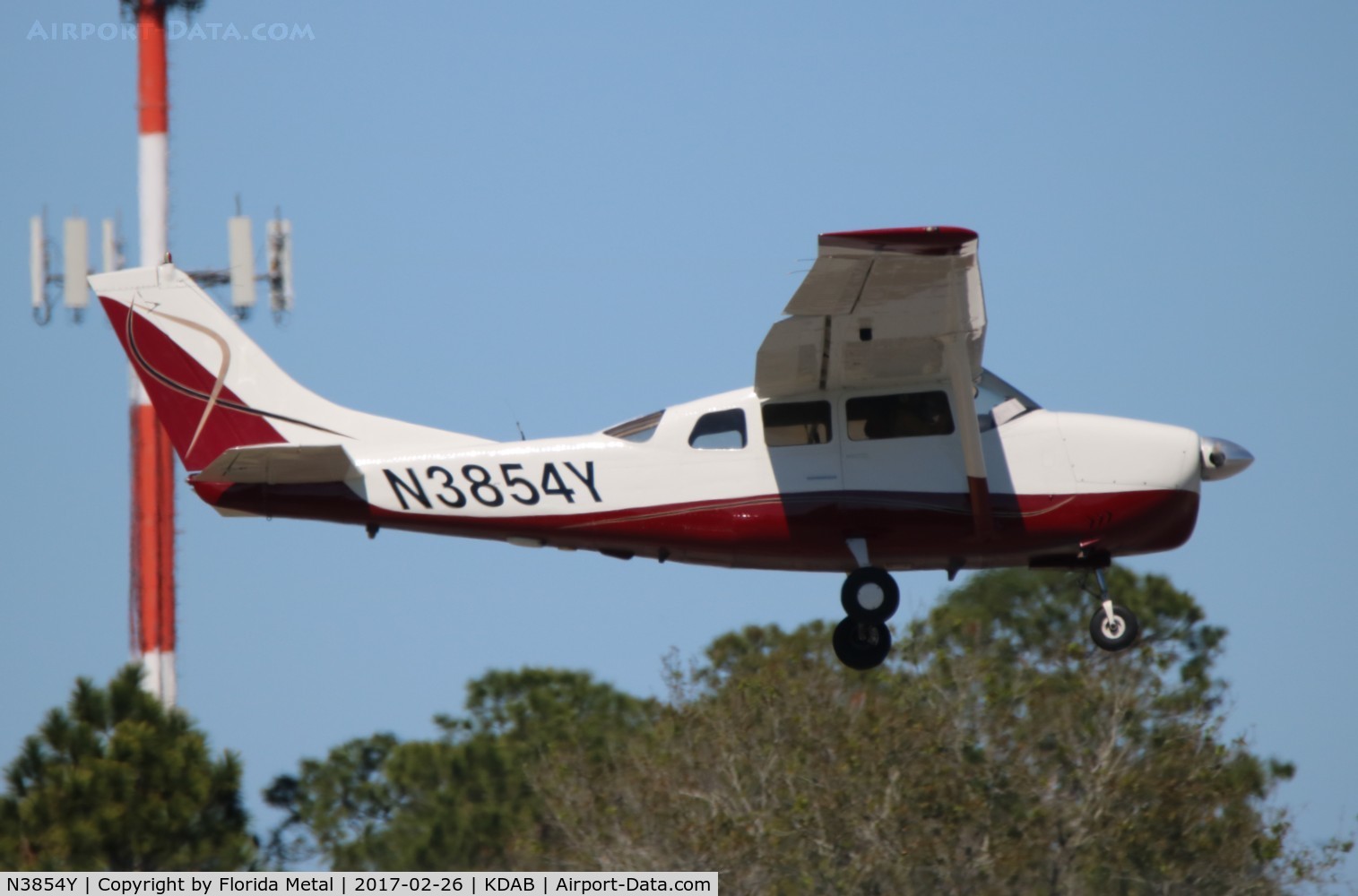 N3854Y, 1964 Cessna 210D Centurion C/N 21058354, DAB spotting 2017