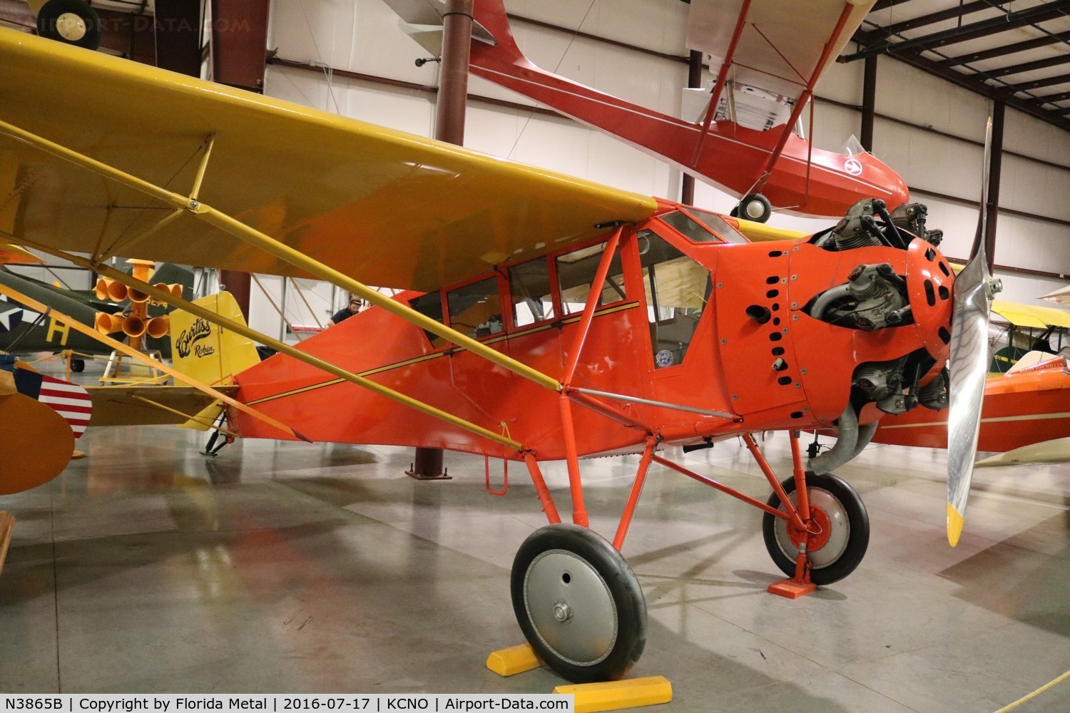 N3865B, 1928 Curtiss-Wright Robin C/N 469, Yanks Air Museum 2016