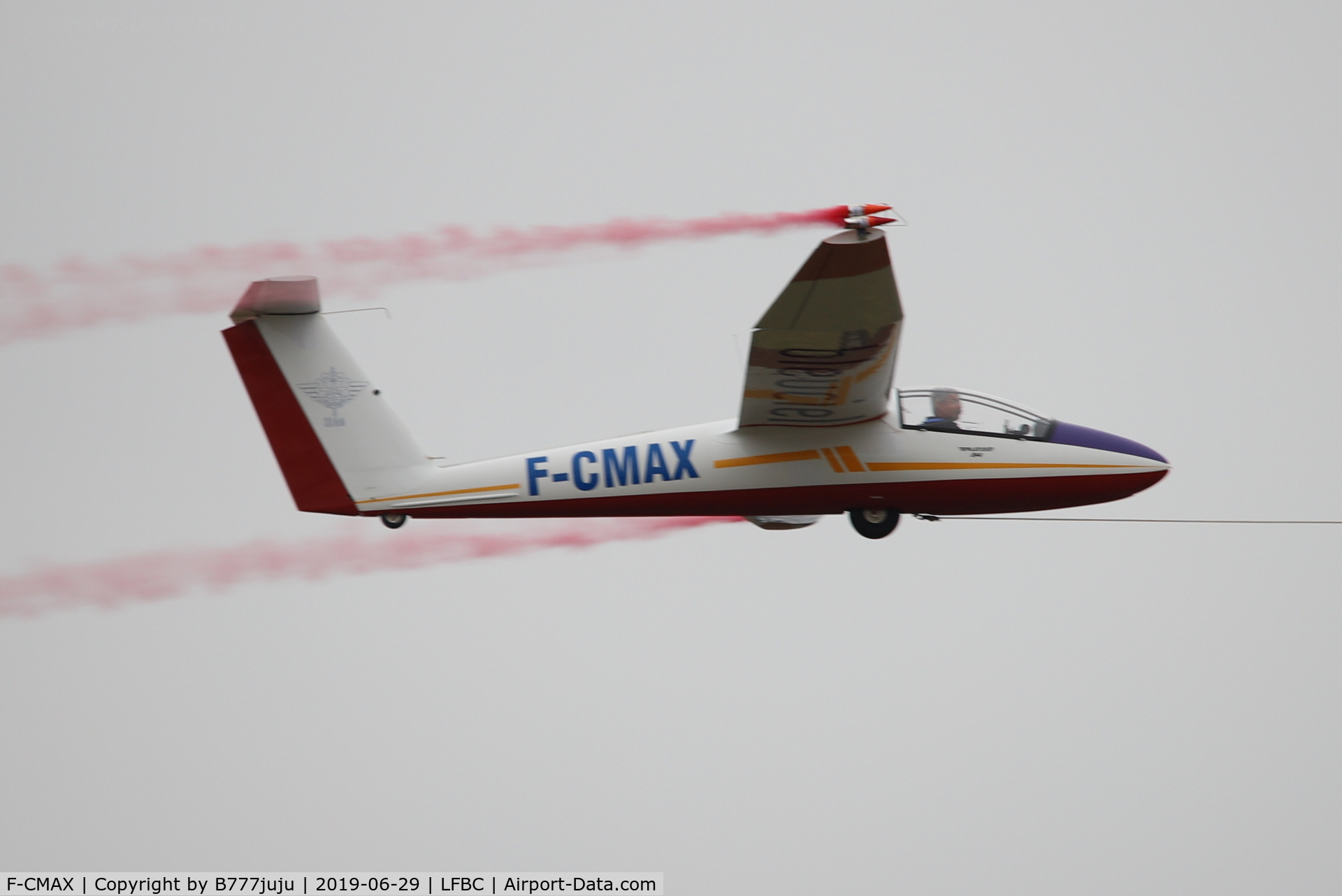 F-CMAX, 1972 Pilatus B4-PC11AF C/N 207, at Cazaux Airshow