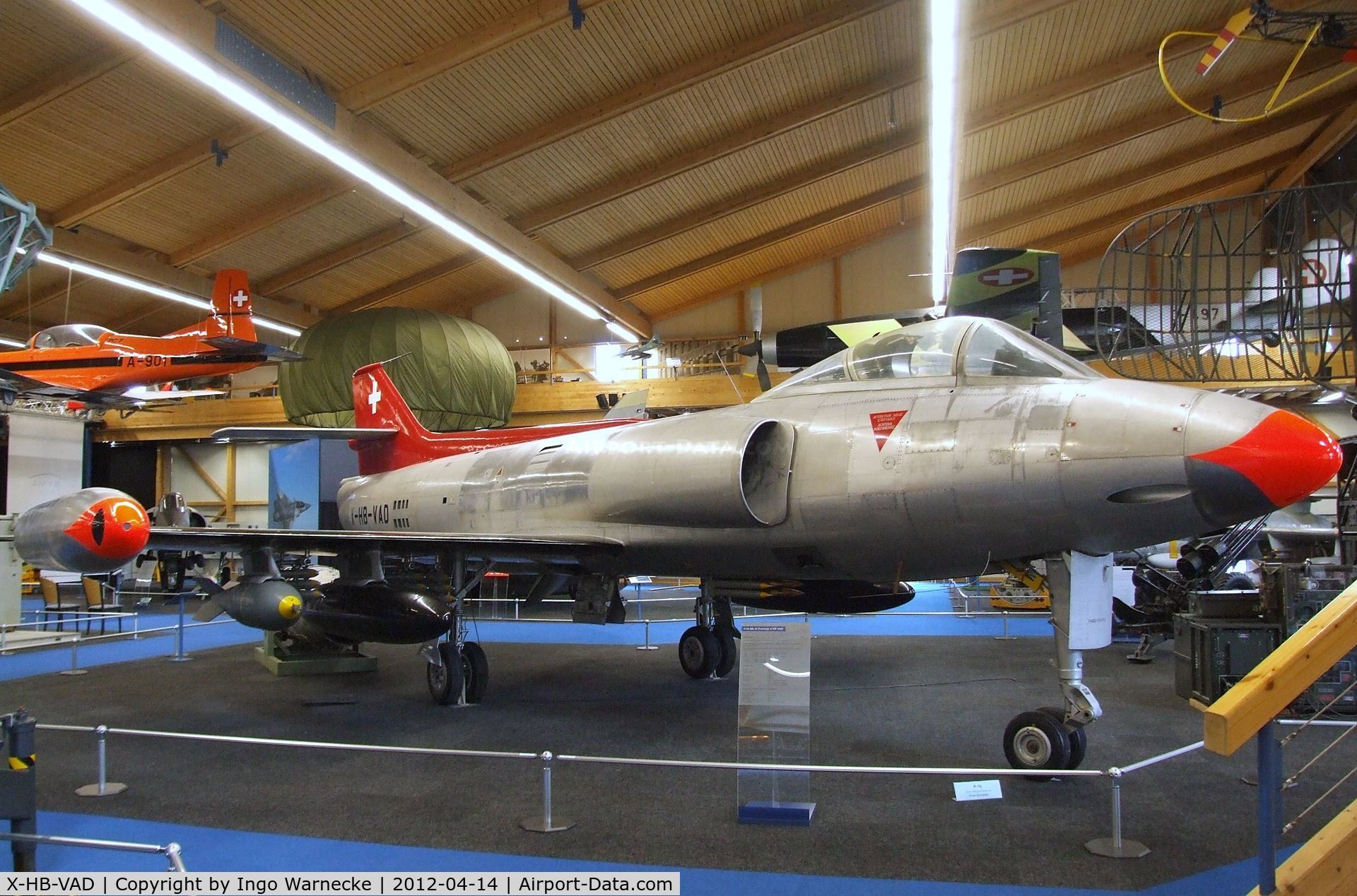 X-HB-VAD, 1955 FFA P-16 MkIII C/N 05, FFA P-16 Mk III at the Flieger-Flab-Museum, Dübendorf