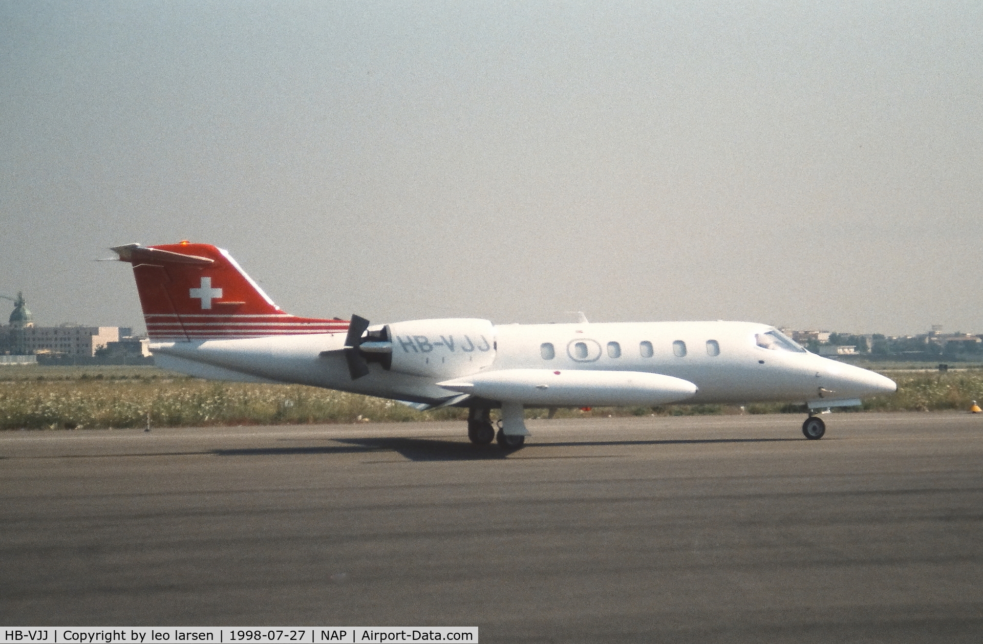 HB-VJJ, 1989 Learjet 35A C/N 35A-649, Naples 27.7.1998