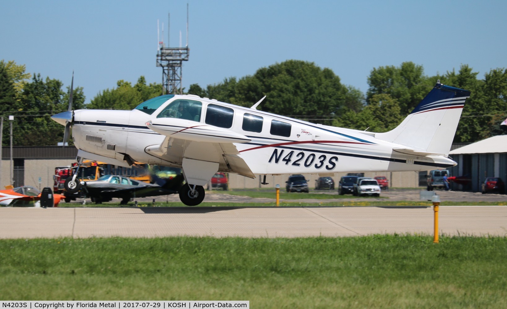 N4203S, 1976 Beech A36 Bonanza 36 C/N E-958, EAA OSH 2017