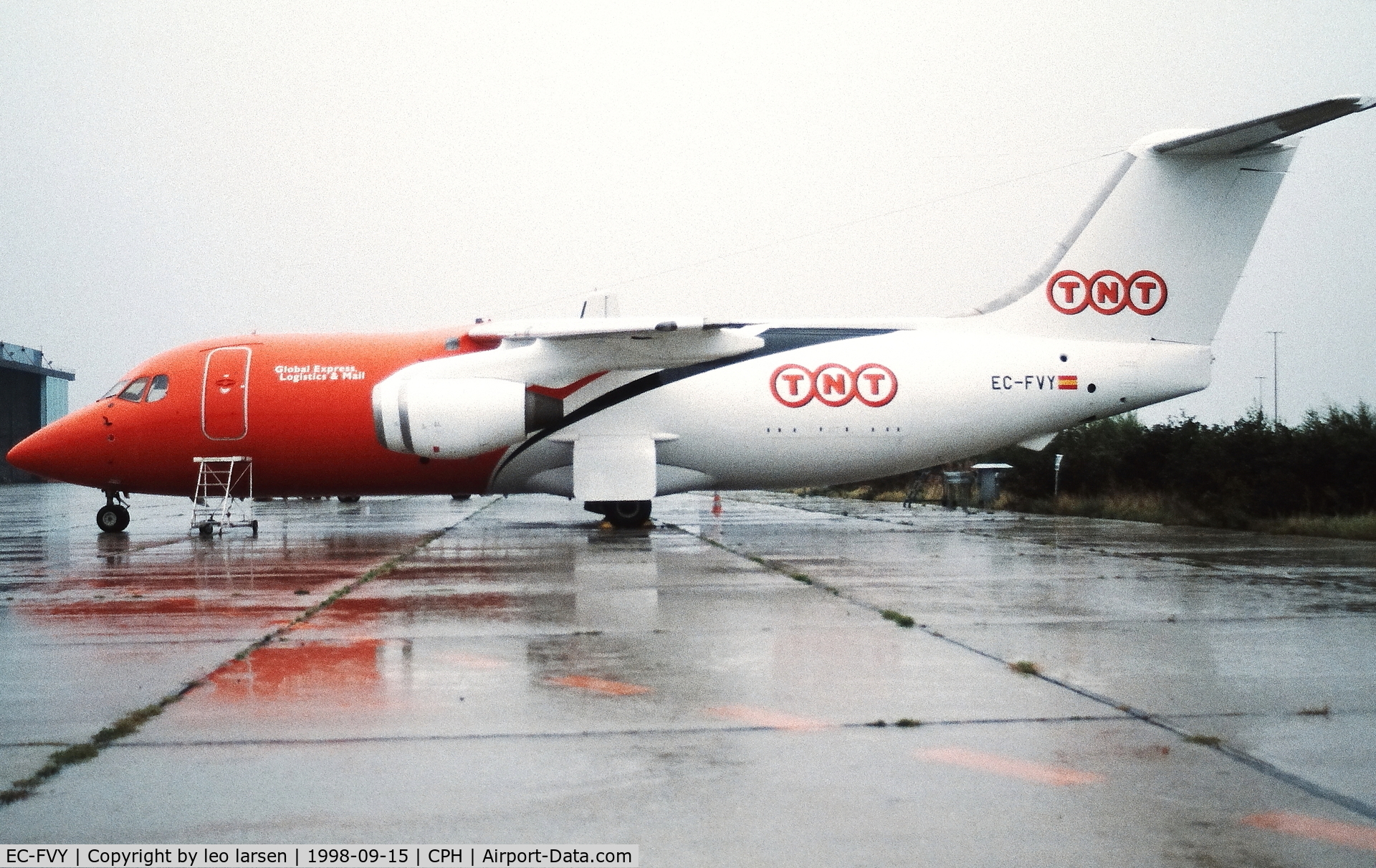 EC-FVY, 1988 British Aerospace BAe.146-200QT Quiet Trader C/N E2117, Copenhagen 15.9.1998