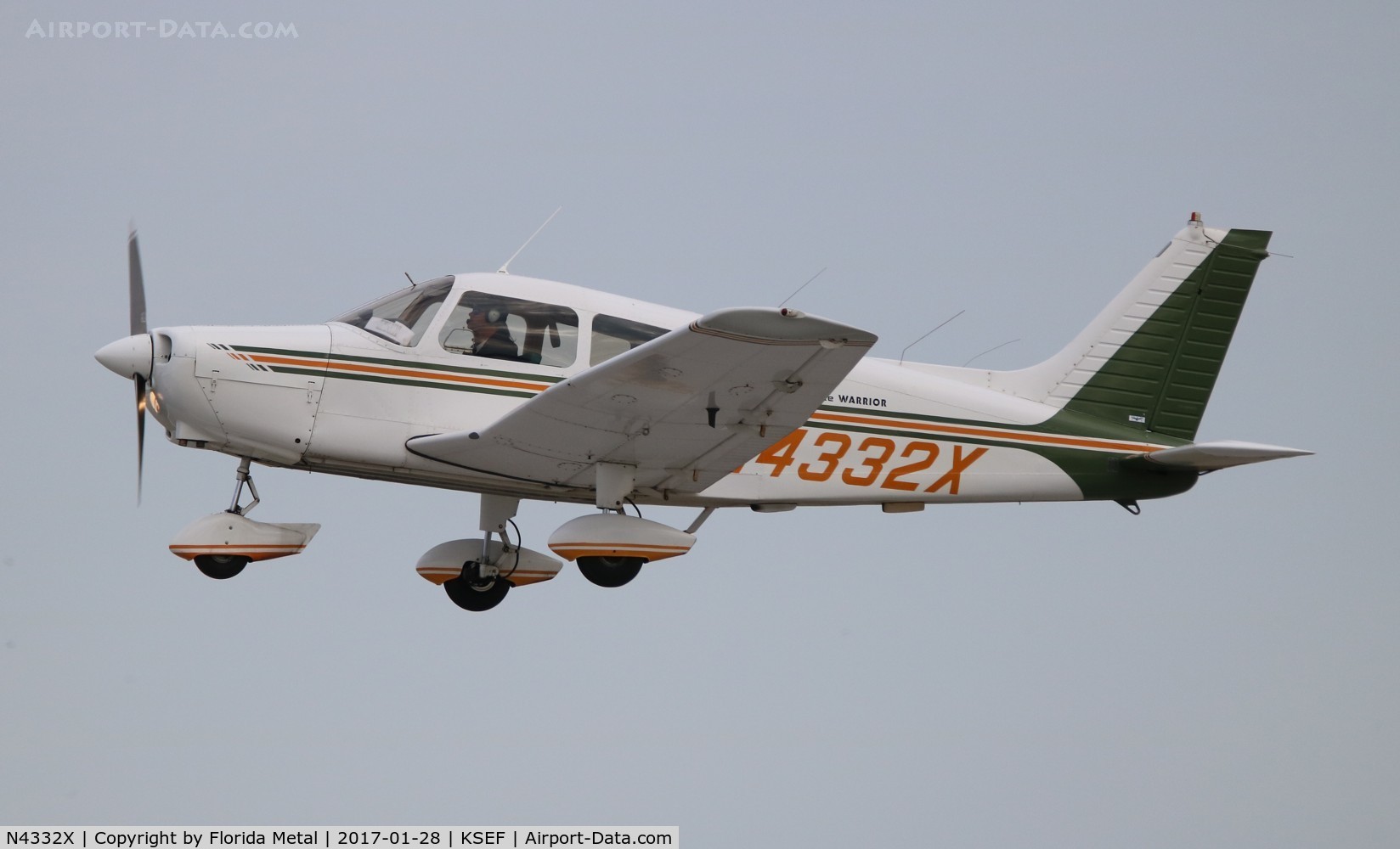 N4332X, 1975 Piper PA-28-151 C/N 28-7515444, Sebring 2017