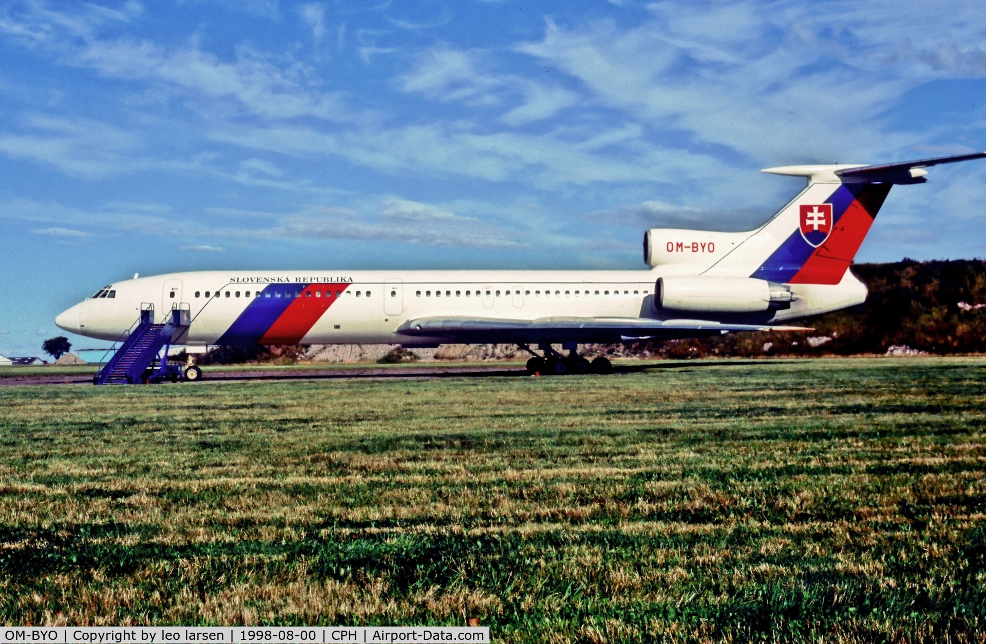 OM-BYO, 1989 Tupolev Tu-154M C/N 89A803, Copenhagen 8.1998