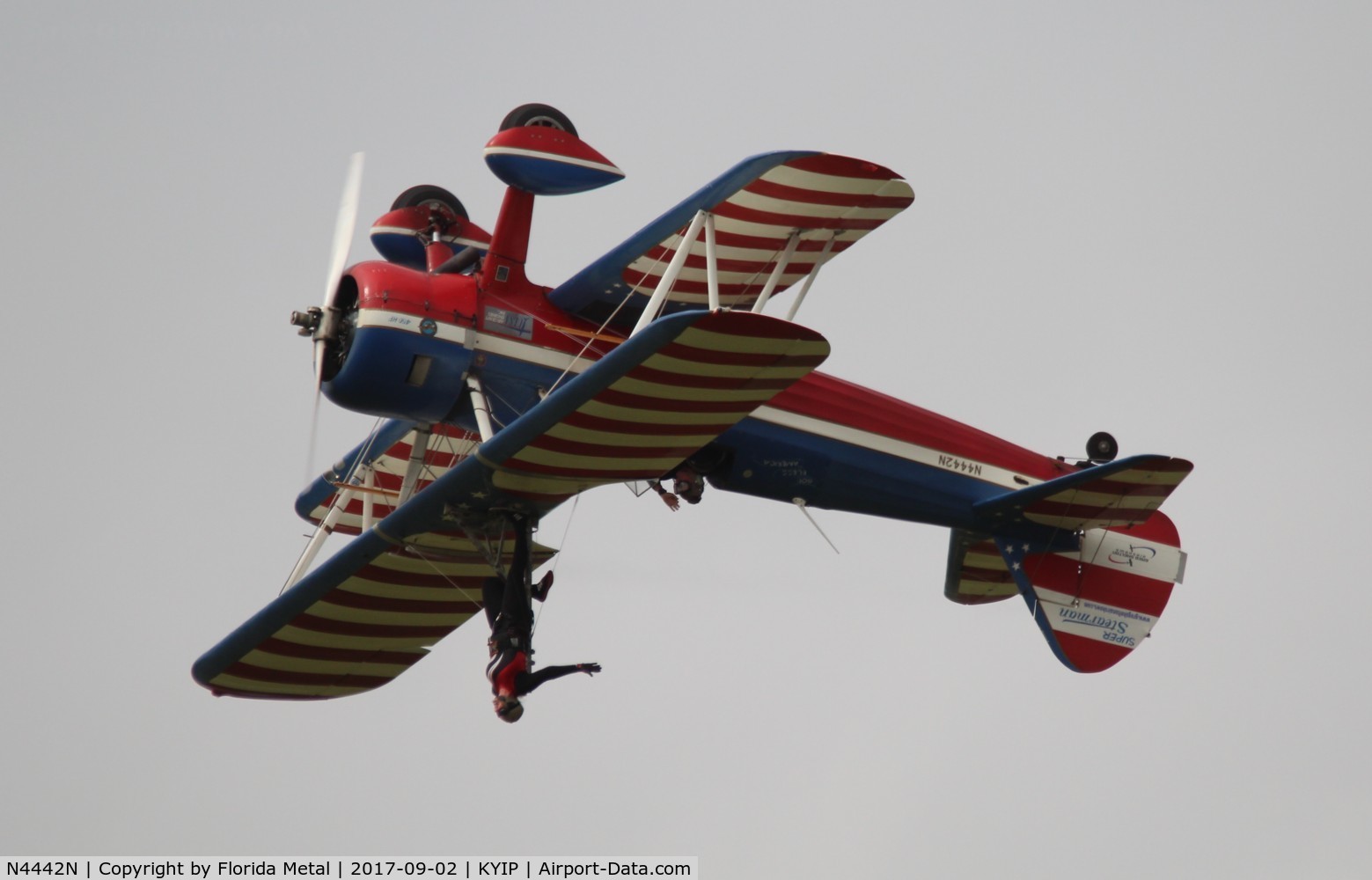 N4442N, 1943 Boeing A75N1 (PT17) C/N 75-7893, TOM YIP 2017