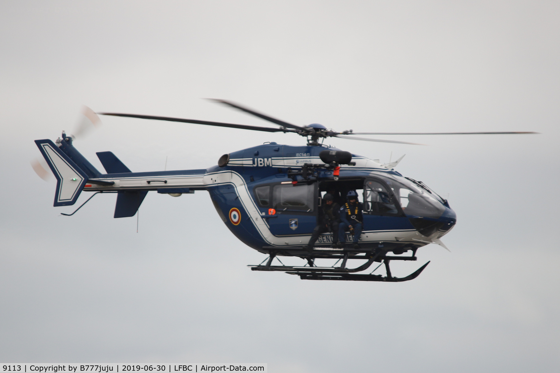 9113, Eurocopter-Kawasaki EC-145 (BK-117C-2) C/N 9113, at Cazaux Airshow
