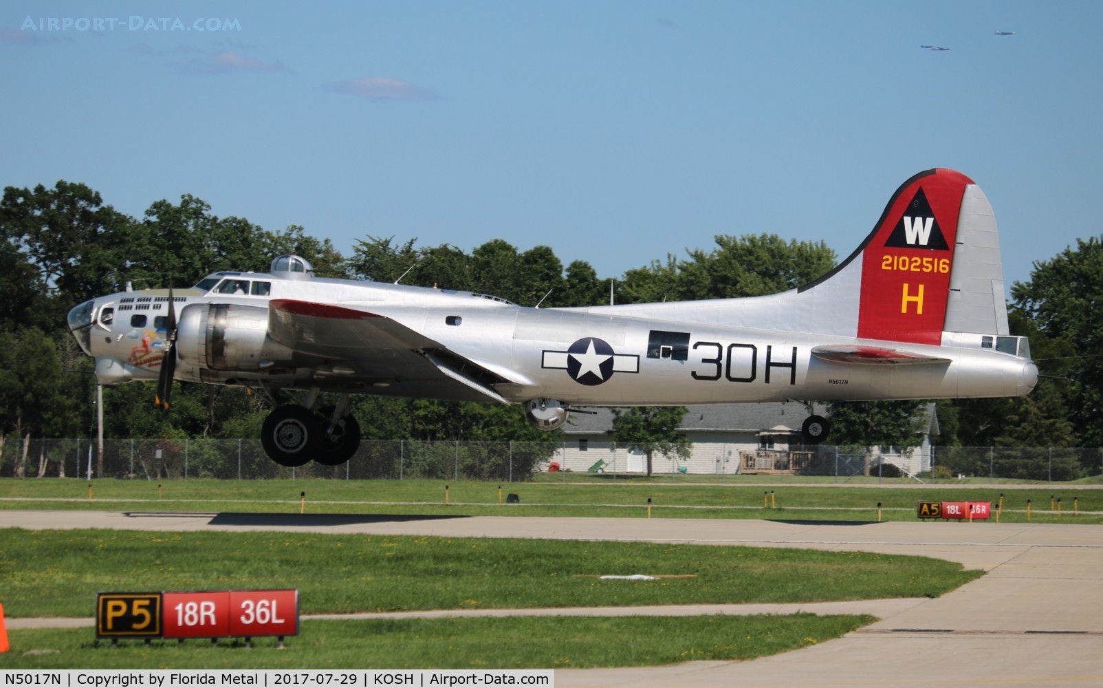 N5017N, 1944 Lockheed/Vega (Boeing) B-17G-105-VE Flying Fortress C/N 8649, EAA OSH 2017