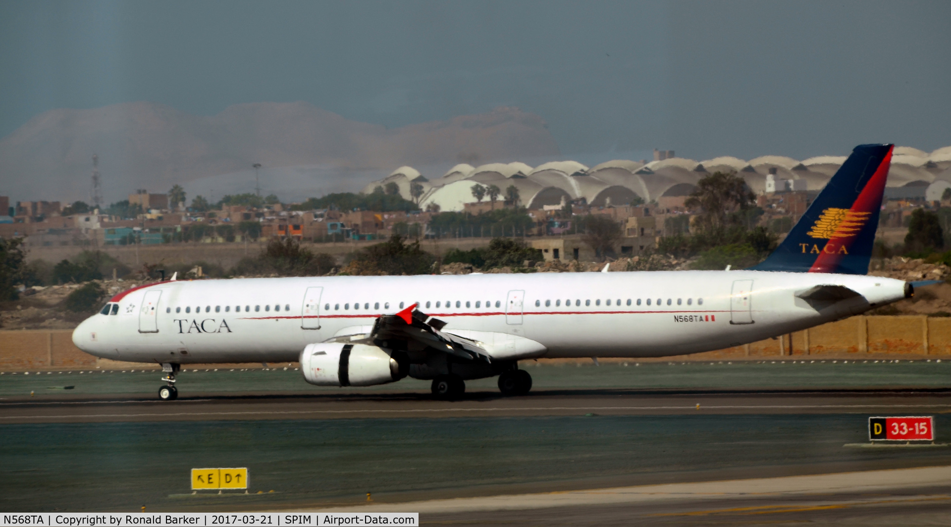 N568TA, 2006 Airbus A321-231 C/N 2687, Landing Lima