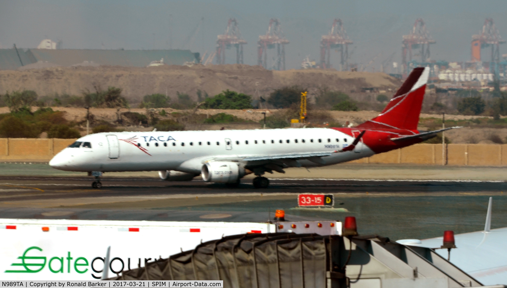 N989TA, 2011 Embraer 190AR (ERJ-190-100IGW) C/N 19000482, Taxi Lima