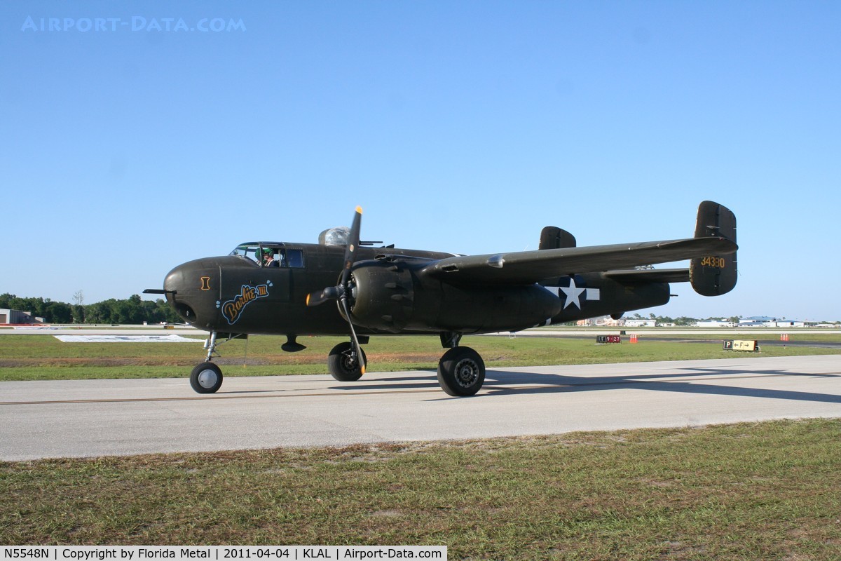 N5548N, 1943 North American B-25H Mitchell C/N 98-21107, SNF LAL 2011