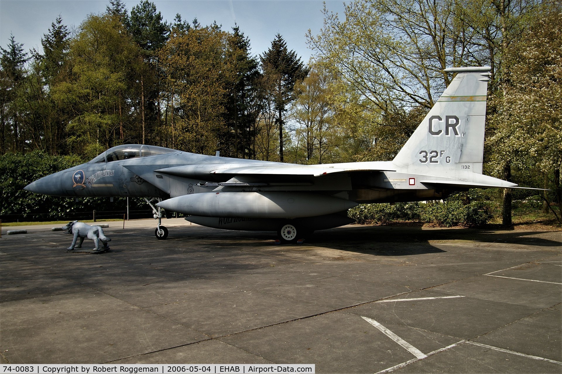 74-0083, 1974 McDonnell Douglas F-15A Eagle C/N 0055/A044, PRESERVED.SOESTERBERG.NMM.USAFE.WOLFHOUNDS.