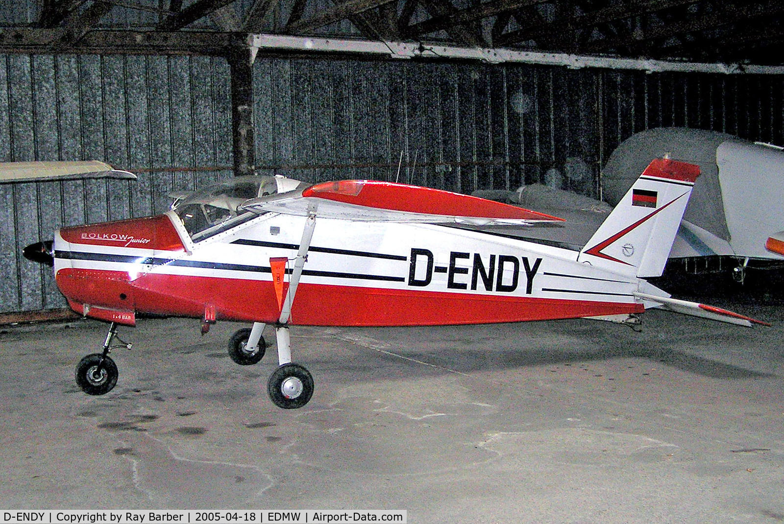 D-ENDY, Bolkow Bo-208C Junior C/N 520, D-ENDY   Bolkow Bo.208C Junior [520] Deggendorf~D 18/04/2005