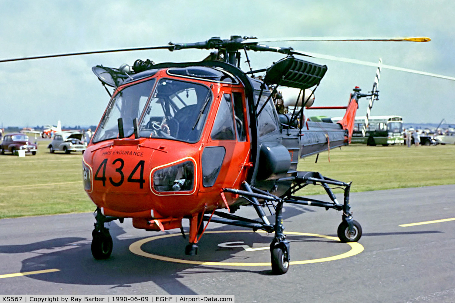 XS567, 1964 Westland Wasp HAS.1 C/N F9578, XS567   Westland Wasp HAS.1 [F.9578] (Royal Navy) RNAS Lee on Solent @ 09/06/1990