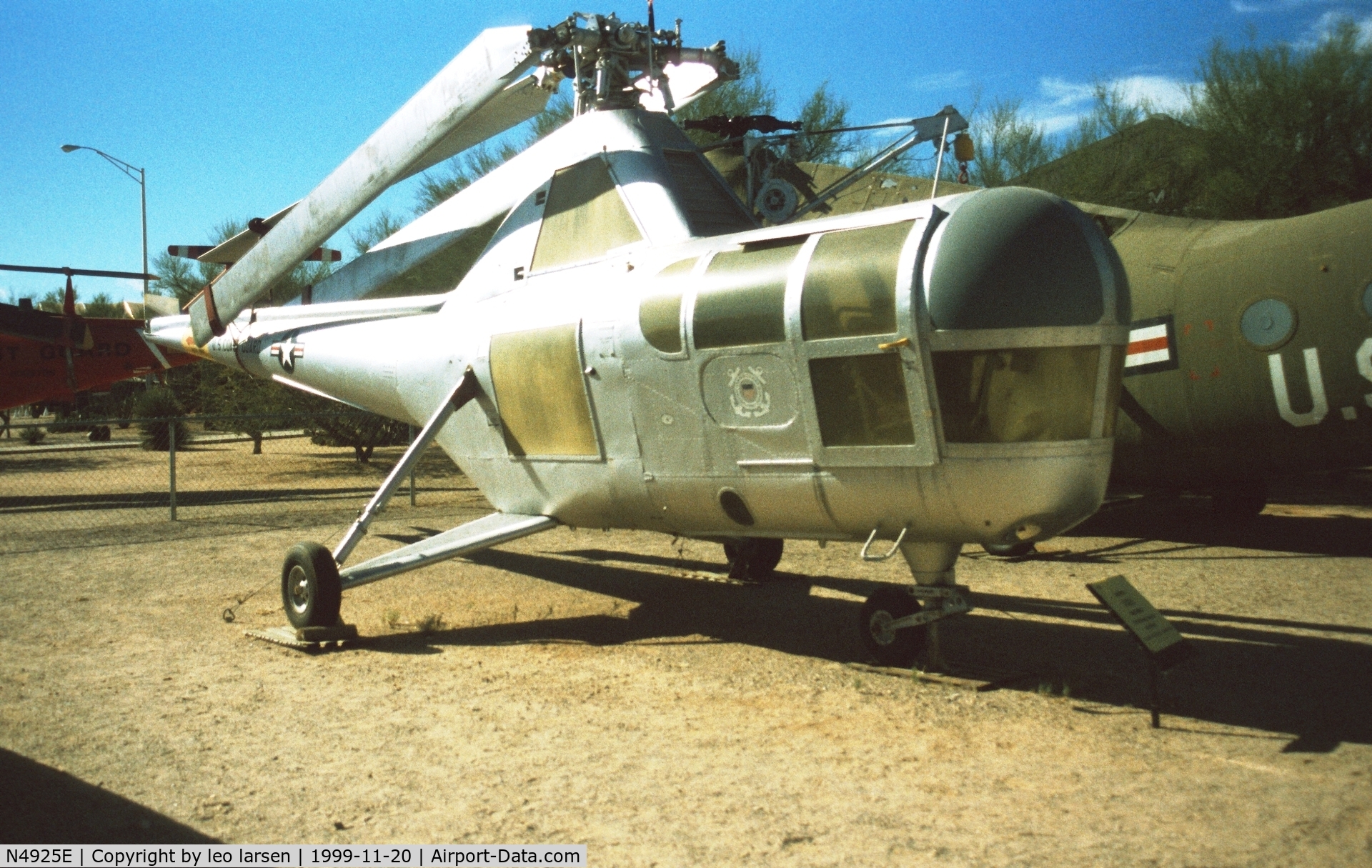 N4925E, 1946 Sikorsky S-51 C/N 232, Pima Air Museum 20.11.1999