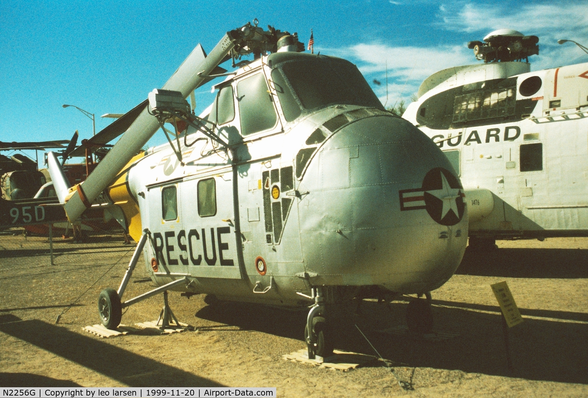 N2256G, 1957 Sikorsky UH-19B Chickasaw Chickasaw C/N 57-5962/551261, Pima Air Museum 20.11.1999
