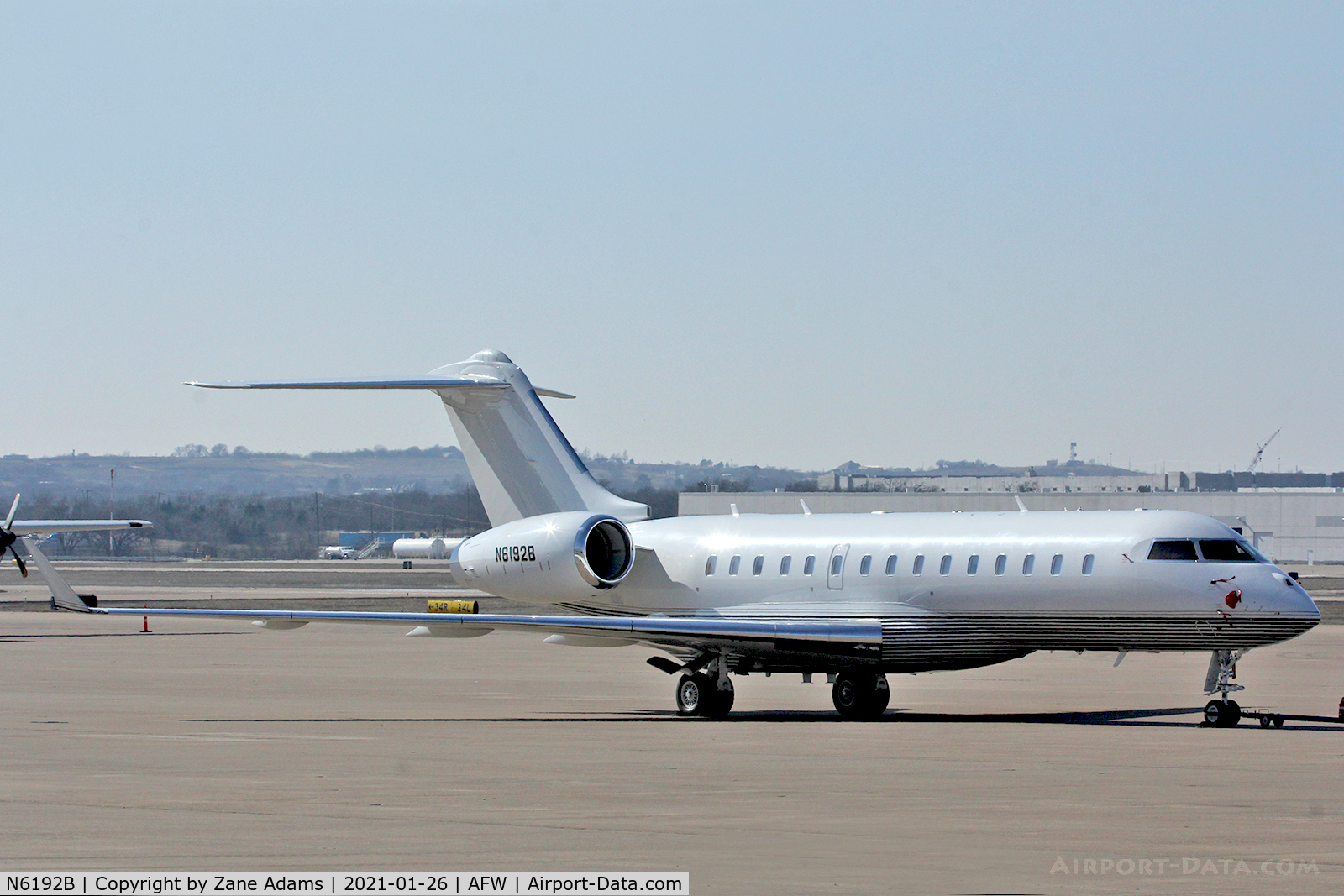 N6192B, 2015 Bombardier BD-700-1A10 Global 6000 C/N 9708, On the ramp at Alliance Airport - Fort Worth, TX