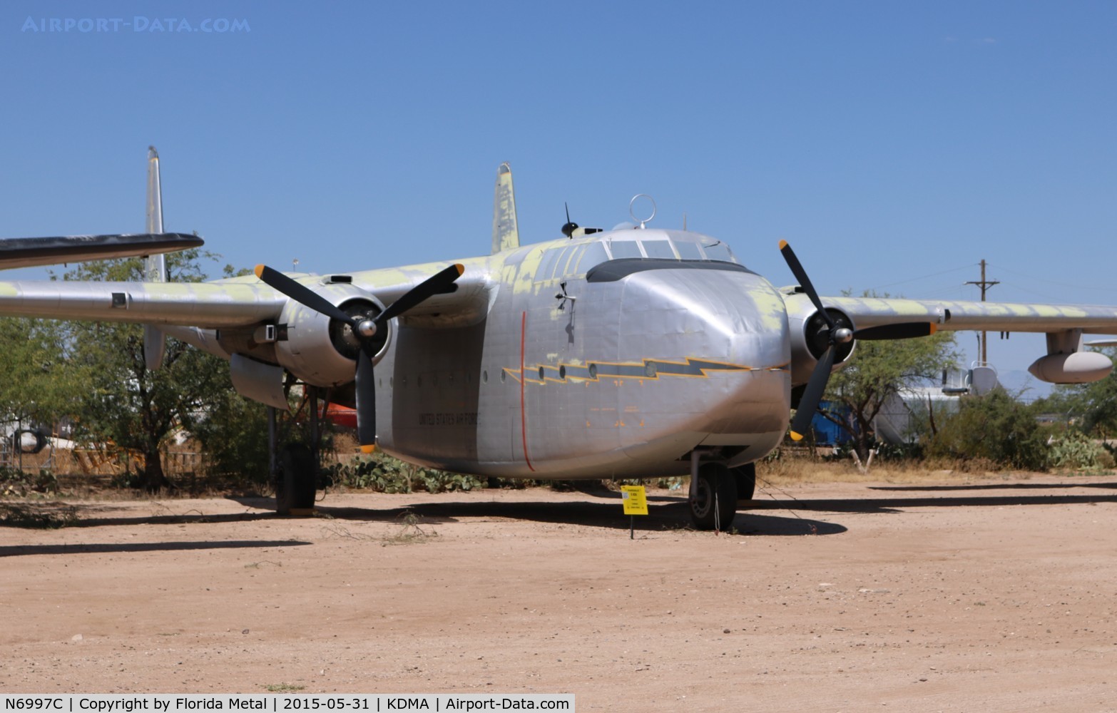 N6997C, 1944 Fairchild C-82A-15-FA Packet C/N 10050, Pima Museum 2015 C-82A