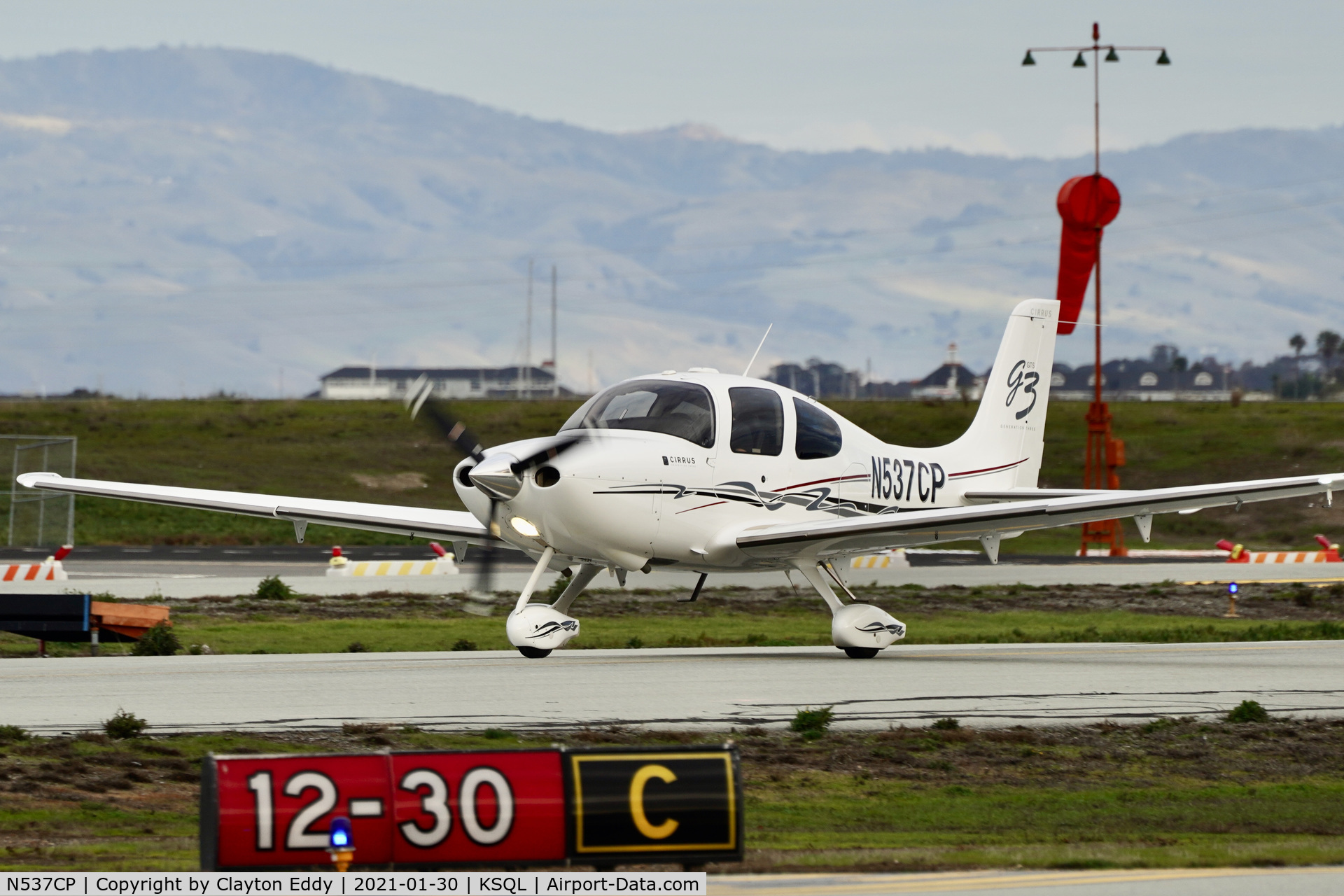 N537CP, 2008 Cirrus SR22 G3 C/N 3038, San Carlos Airport California 2021