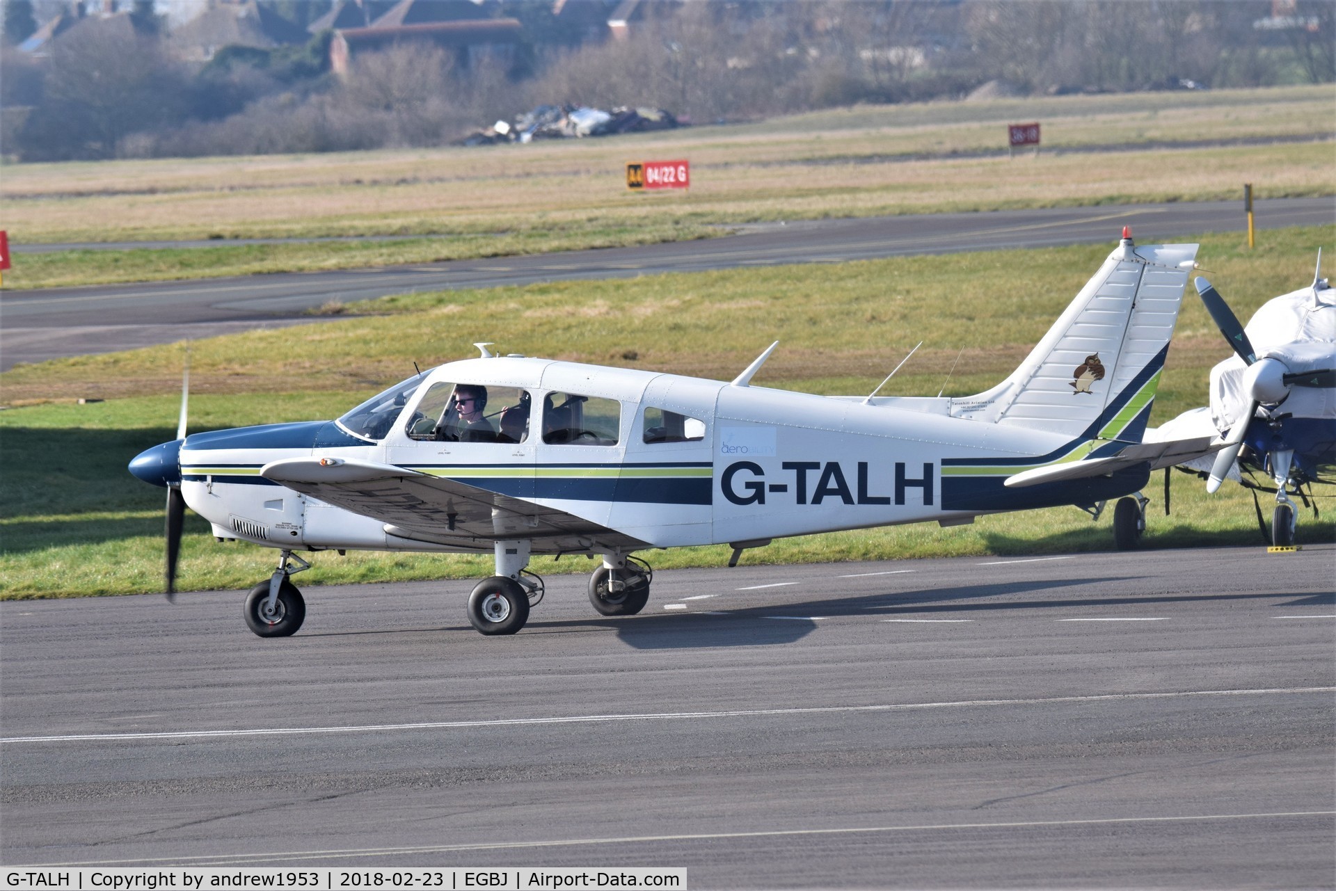G-TALH, 1976 Piper PA-28-181 Cherokee Archer II C/N 28-7790208, G-TALH at Gloucestershire Airport.