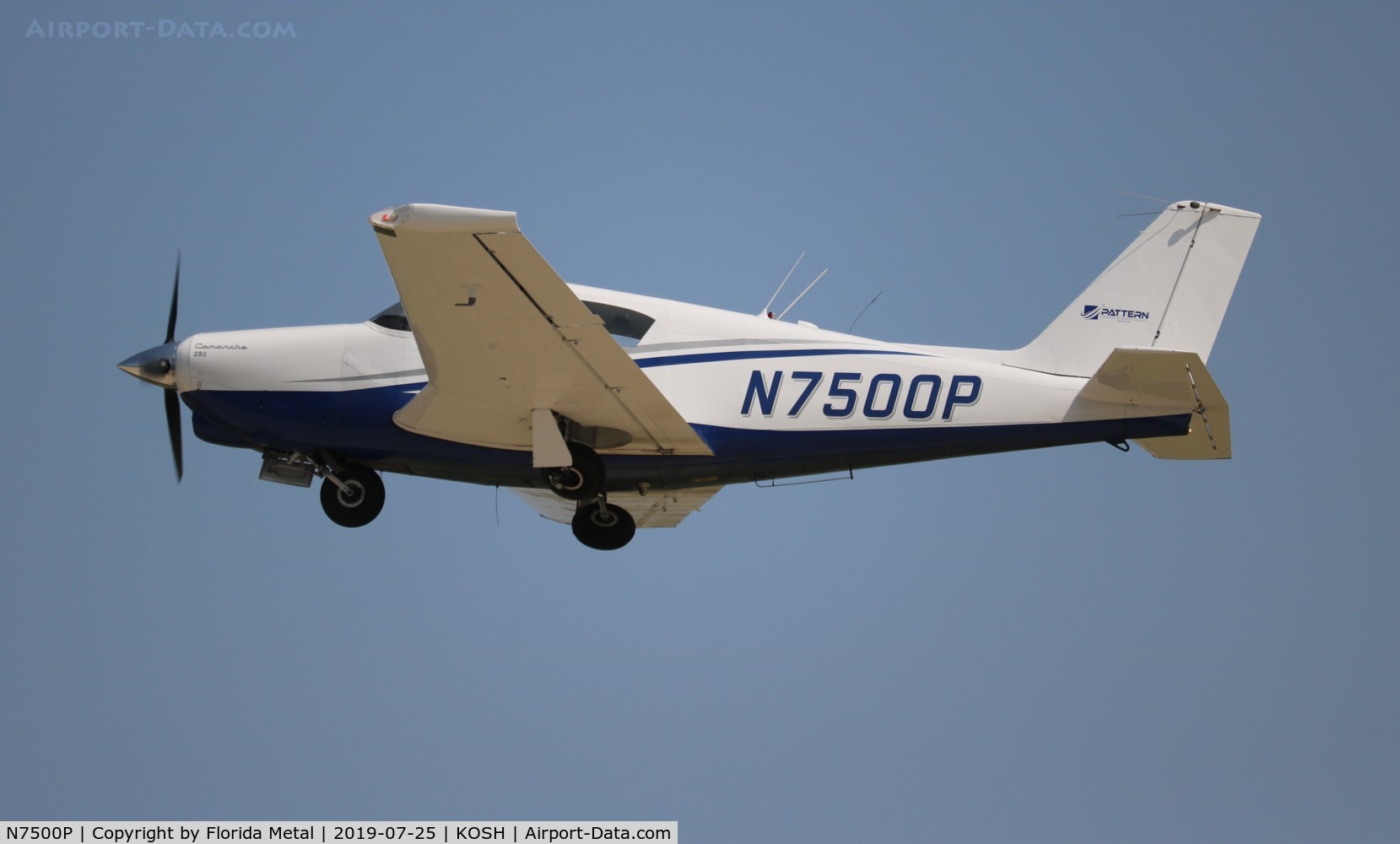 N7500P, 1961 Piper PA-24-250 Comanche C/N 24-2699, EAA OSH 2019