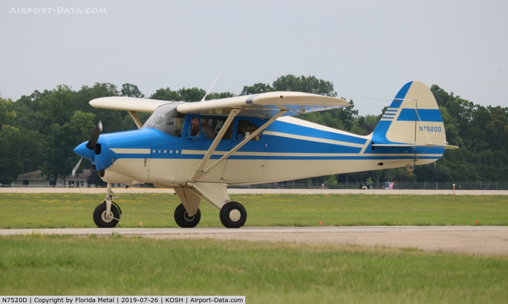N7520D, 1957 Piper PA-22-150 C/N 22-5248, EAA OSH 2019