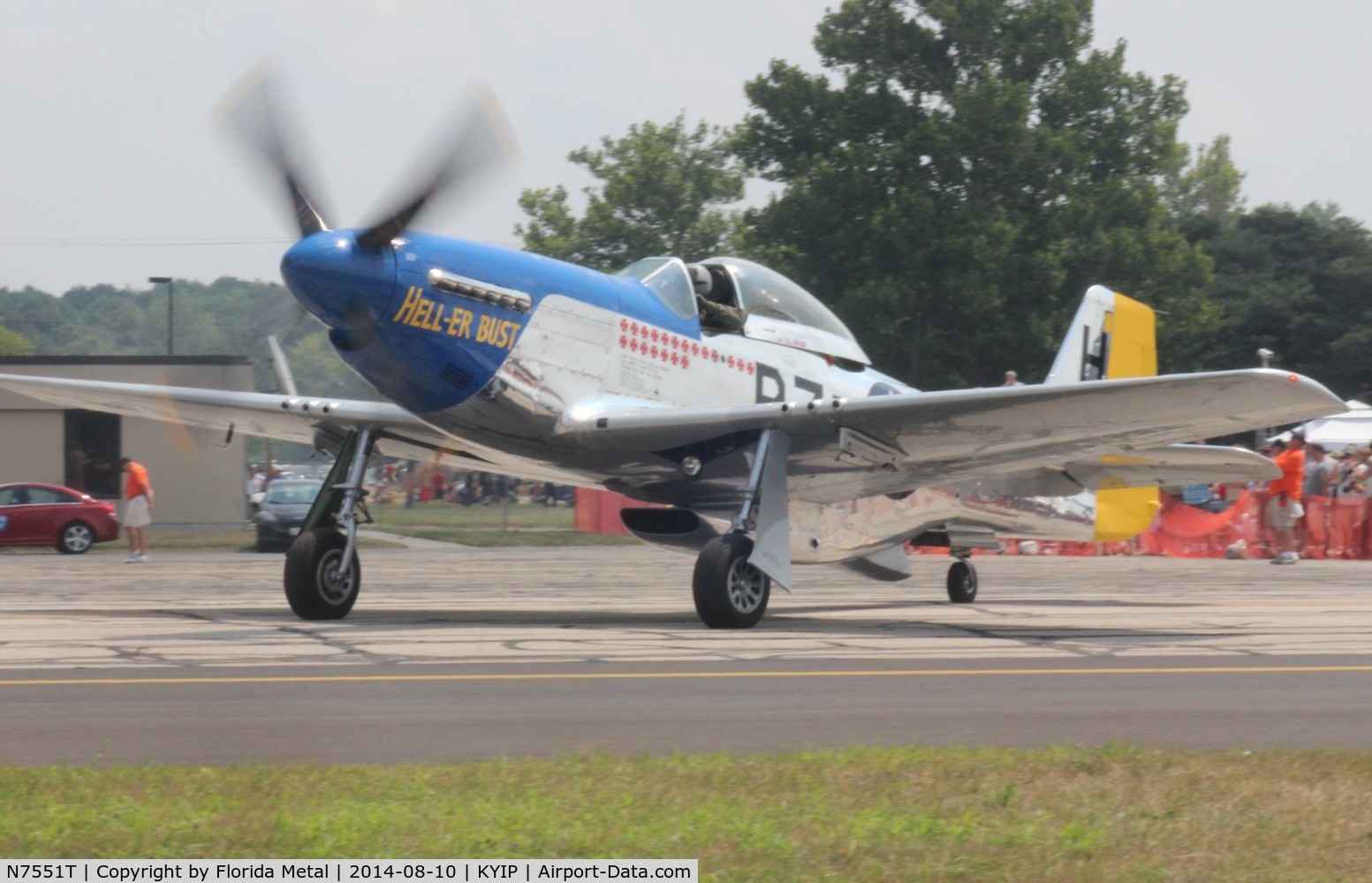 N7551T, 1944 North American P-51D Mustang C/N 122-38997, TOM YIP 2014