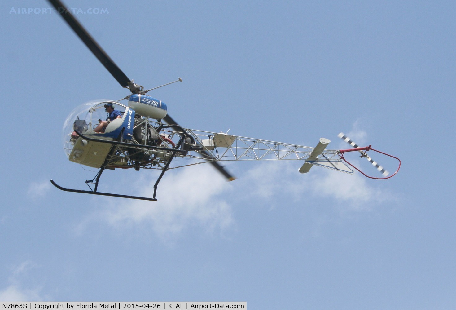 N7863S, Bell 47G-3B-1 Sioux C/N 6630, SNF LAL 2015