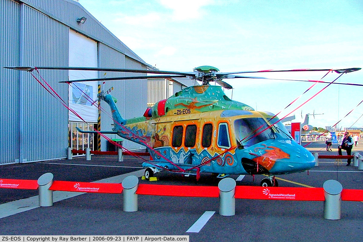 ZS-EOS, 2006 AgustaWestland AW-139 C/N 31052, ZS-EOS   AgustaWestland AB.139 [31052] Ysterplaat Air Base~ZS 23/09/2006