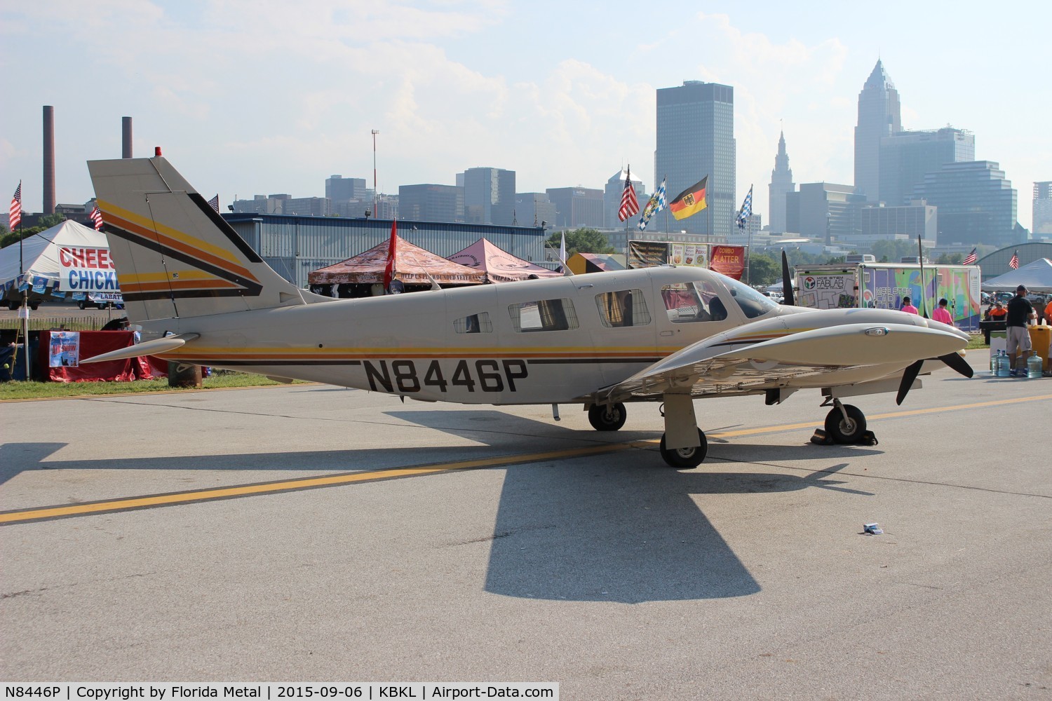 N8446P, 1981 Piper PA-34-220T C/N 34-8133258, Cleveland Airshow 2015