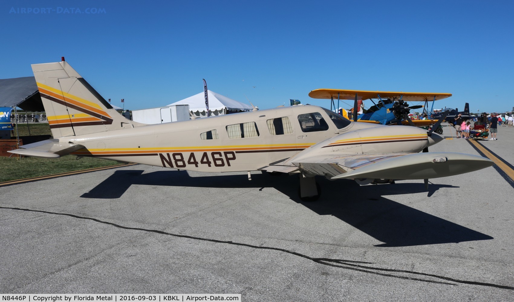 N8446P, 1981 Piper PA-34-220T C/N 34-8133258, Cleveland Airshow 2016