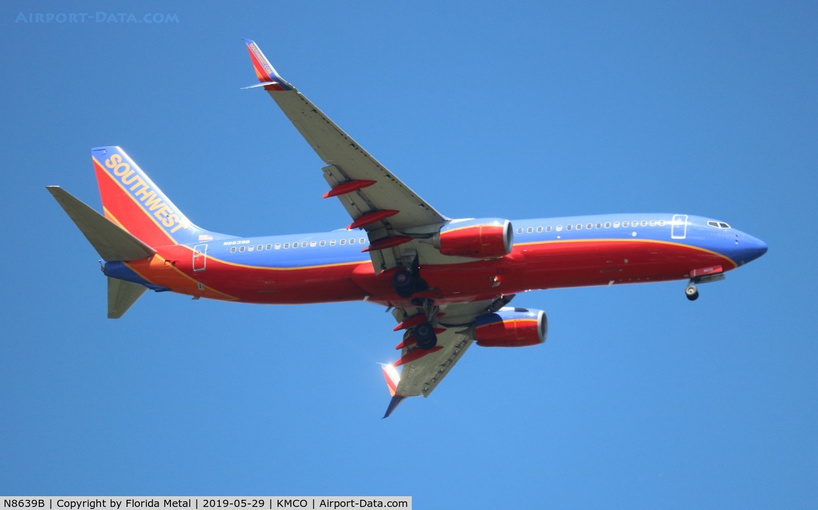 N8639B, 2014 Boeing 737-8H4 C/N 60086, MCO spotting 2019