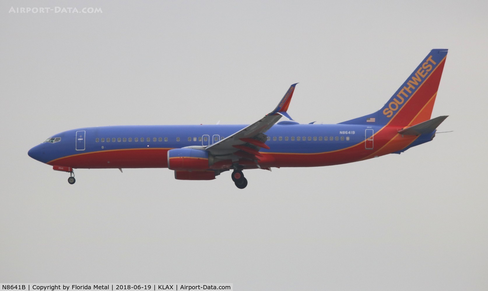 N8641B, 2014 Boeing 737-8H4 C/N 60085, LAX spotting 2018