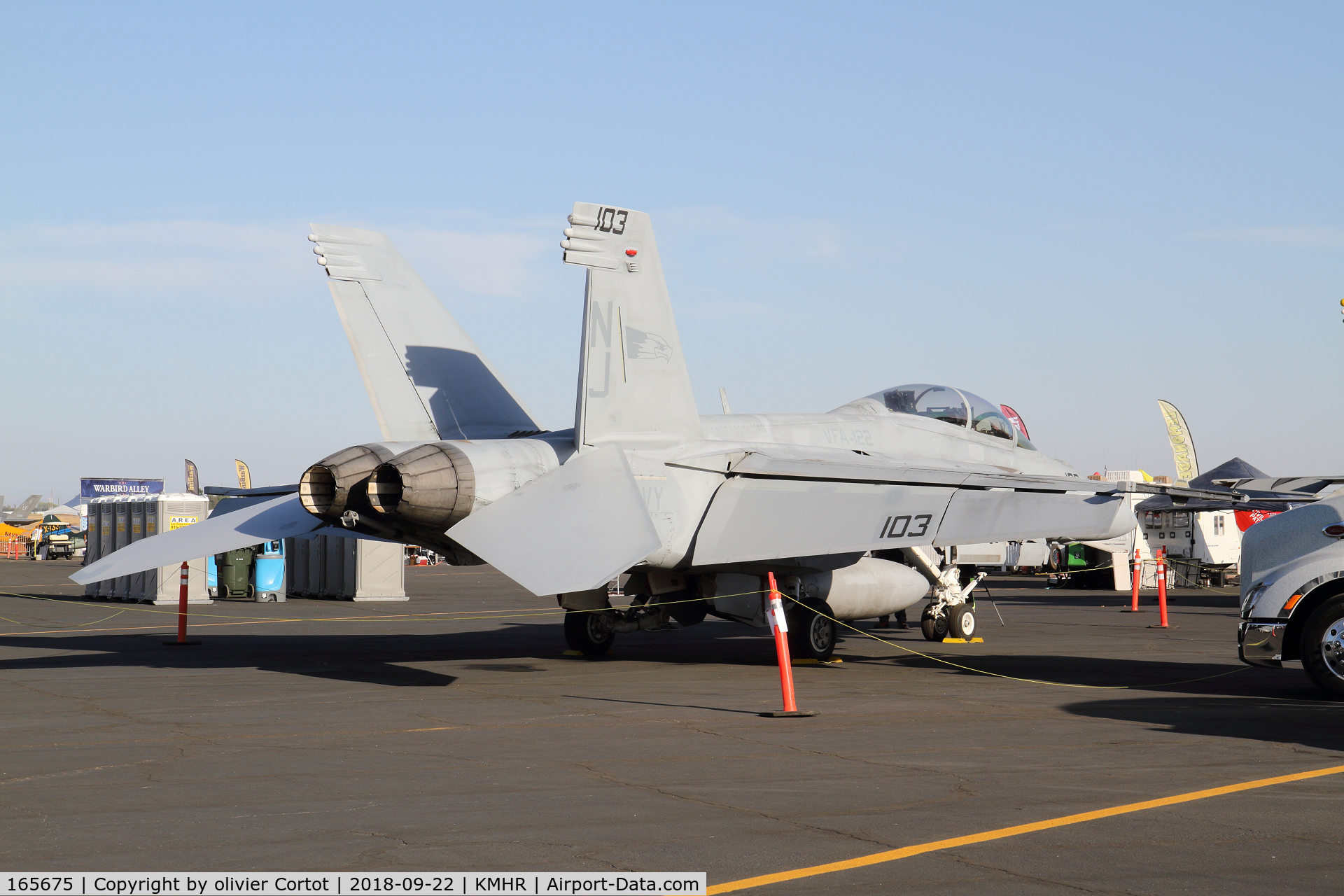 165675, Boeing F/A-18F Super Hornet C/N 1510, rear view