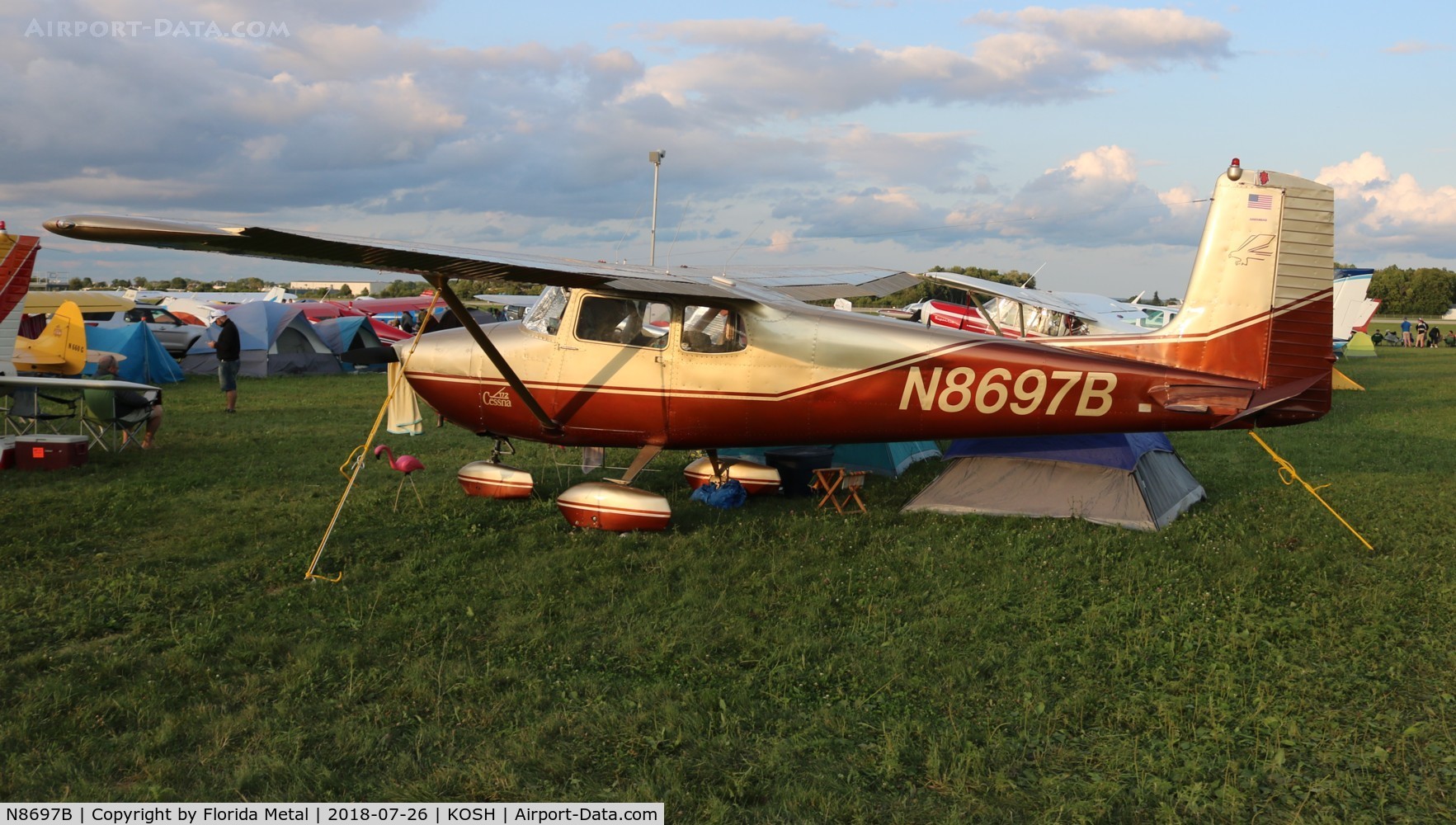 N8697B, 1957 Cessna 172 C/N 36397, EAA OSH 2018