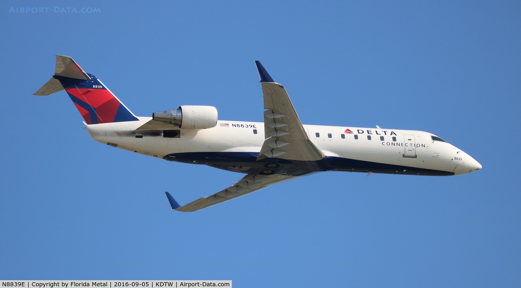 N8839E, 2003 Bombardier CRJ-440 (CL-600-2B19) C/N 7839, DTW spotting 2016