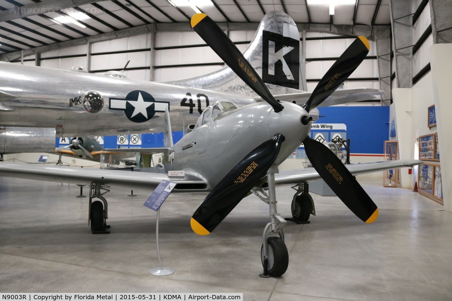 N9003R, 1943 Bell P-63E-1-BE Kingcobra C/N 4311727 (400 FAHo), PIMA Museum 2015 P-63