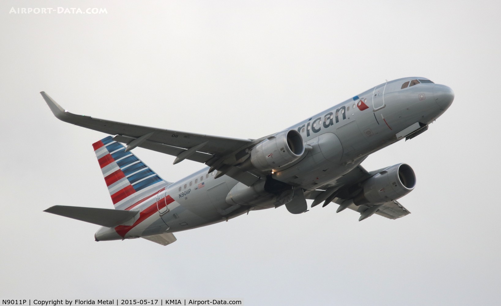 N9011P, 2013 Airbus A319-115 C/N 5798, MIA spotting 2015