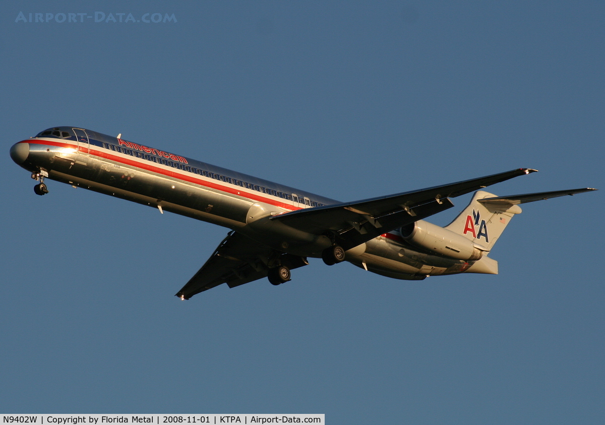 N9402W, 1992 McDonnell Douglas MD-83 (DC-9-83) C/N 53138, TPA spotting 2008